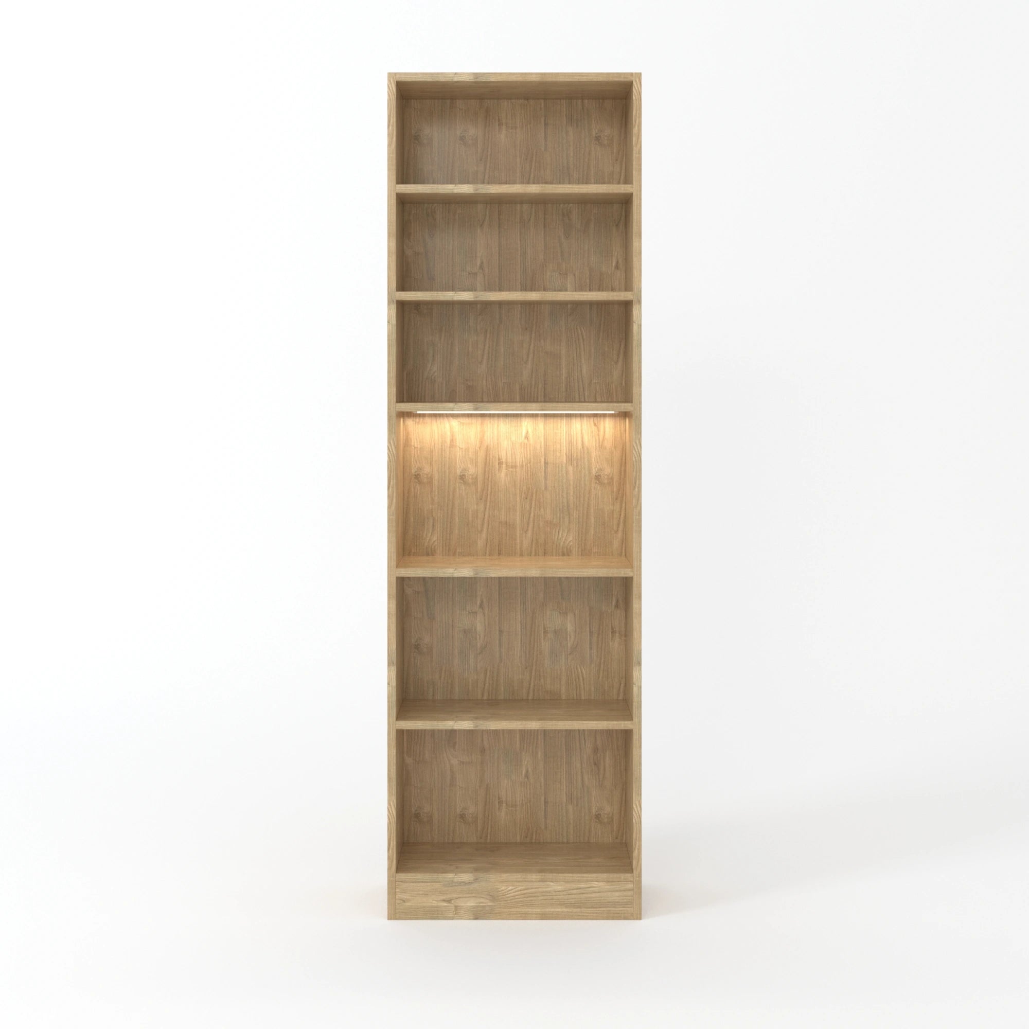 Loft Kiri Bookcase, 60cm, Natural Wood