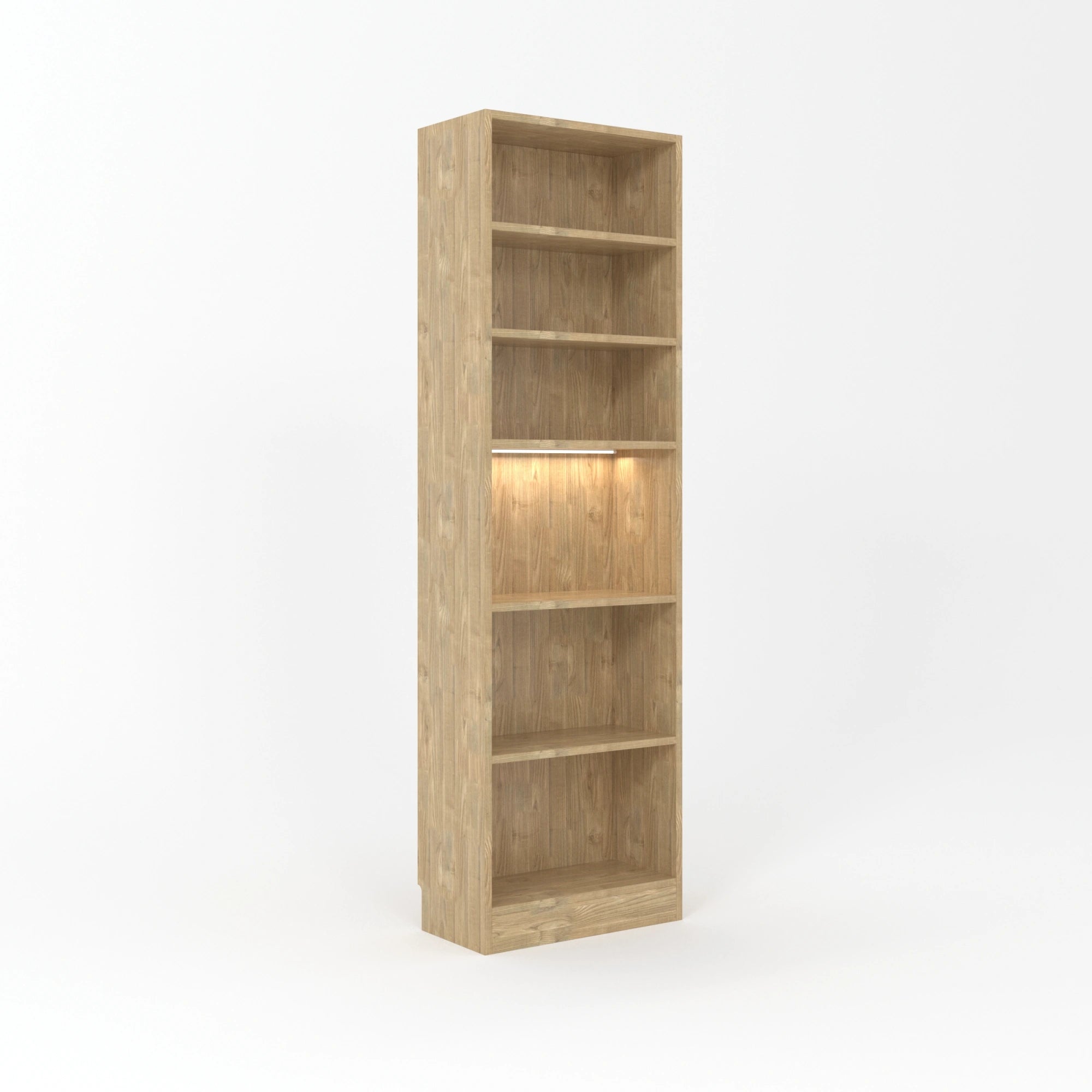 Loft Kiri Bookcase, 60cm, Natural Wood