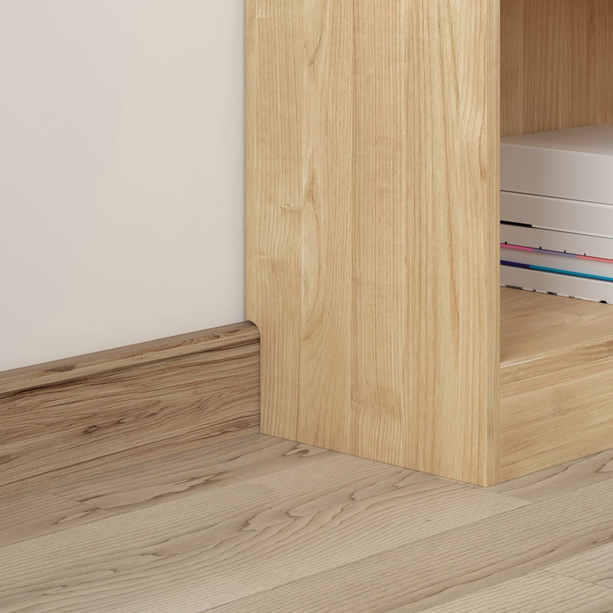Loft Kiri Bookcase, 60cm, Natural Wood