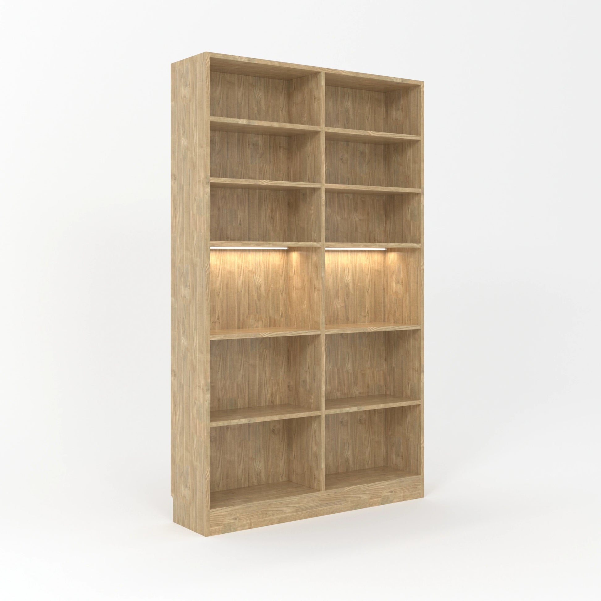 Loft Kiri Bookcase, 120cm, Natural Wood
