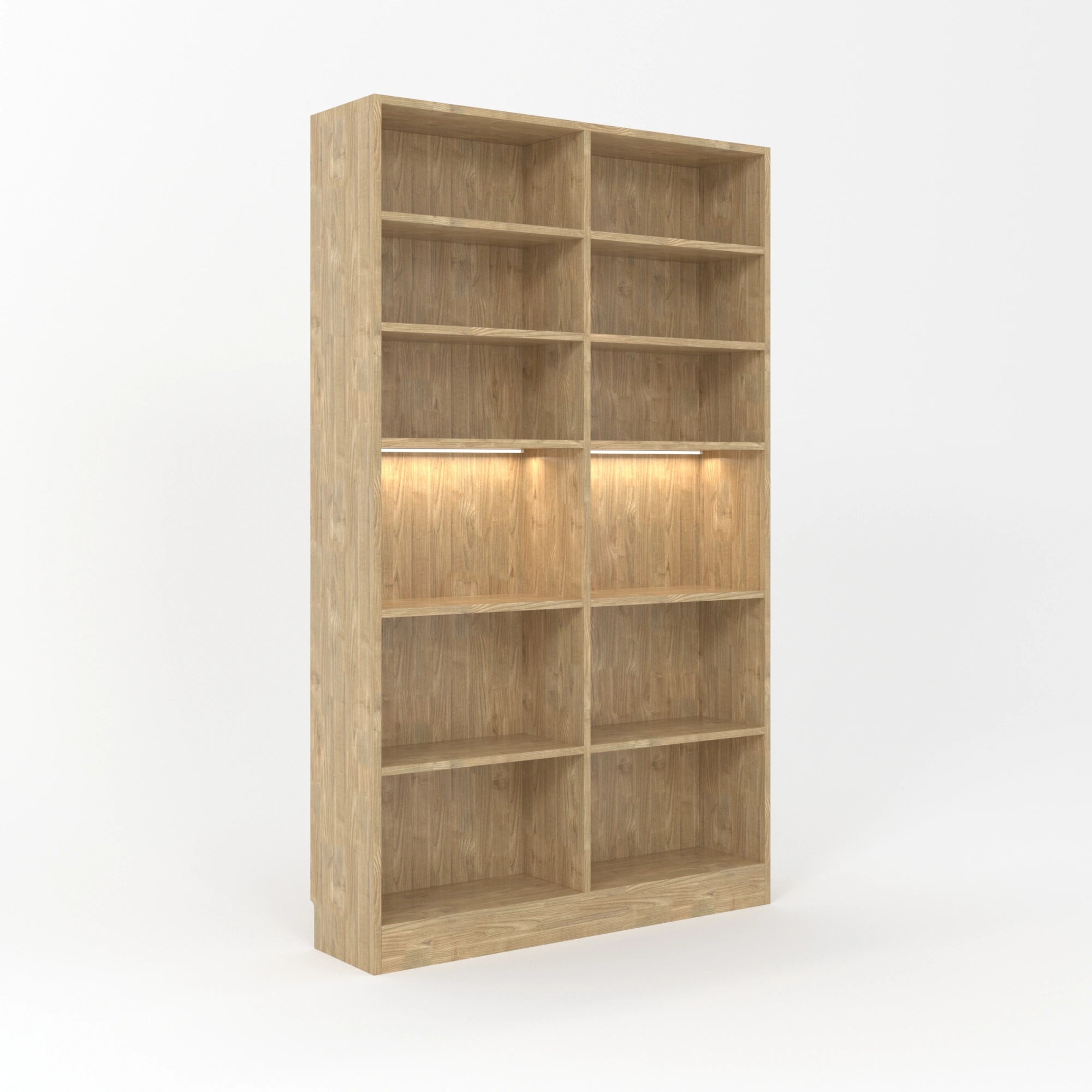 Loft Kiri Bookcase, 120cm, Natural Wood