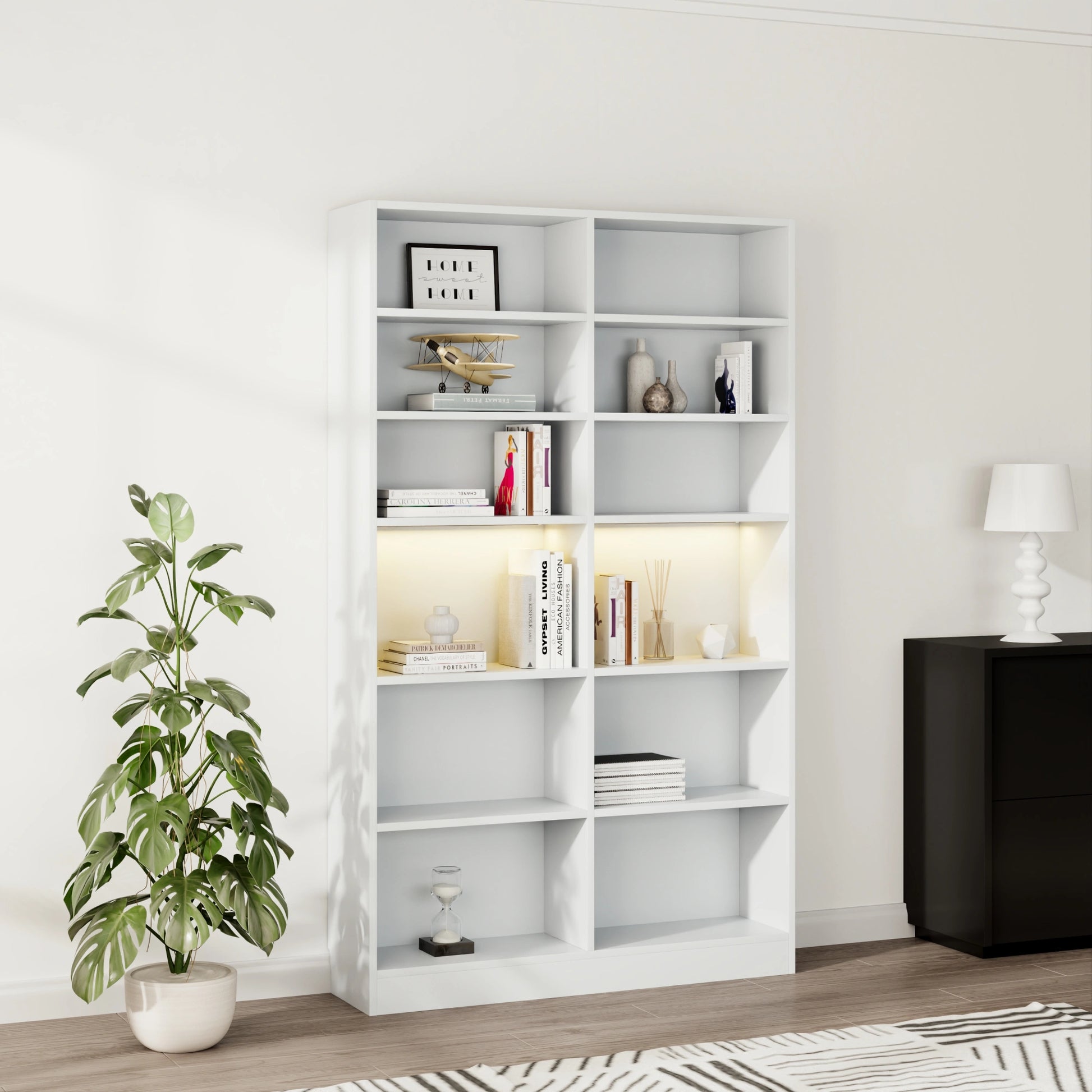 Loft Kiri Bookcase, 120cm, White