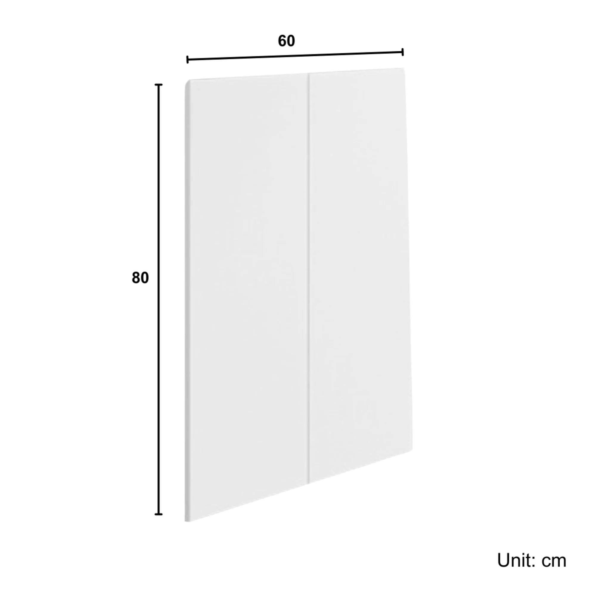 Loft Kiri Bookcase Glass Door, 2 Doors, Natural Wood
