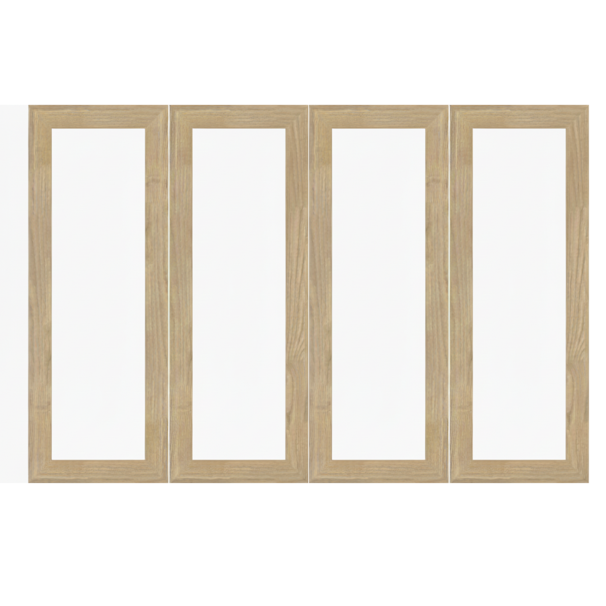 Loft Kiri Bookcase Glass Door, W120cm, Natural Wood