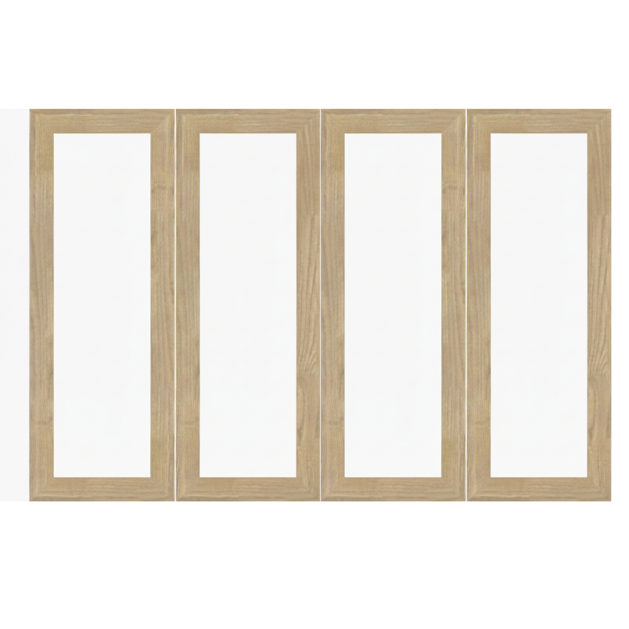 Loft Kiri Bookcase Glass Door, W120cm, Natural Wood