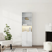 Loft Kiri Bookcase with 2 Doors, 60cm, White