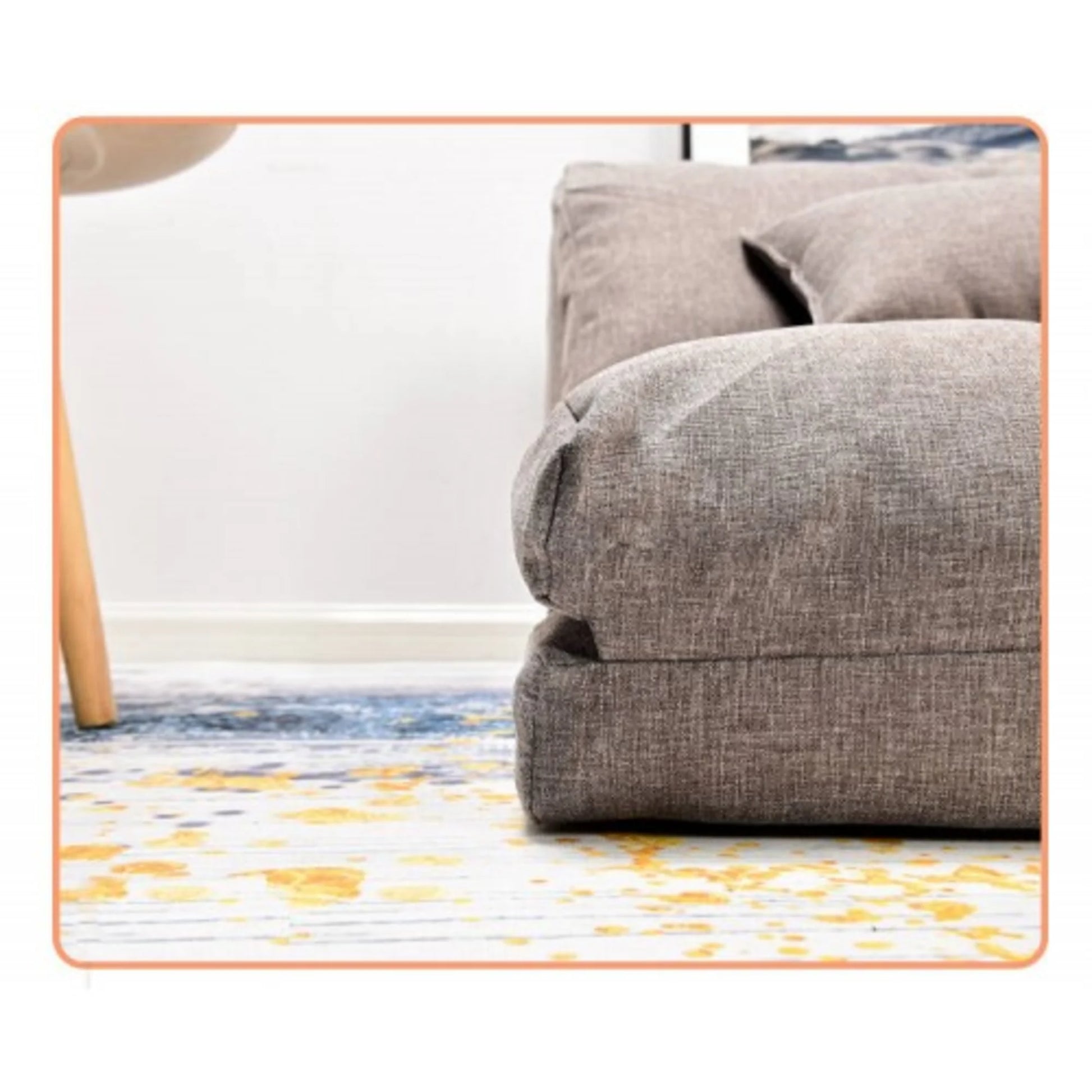 Urbana Japanese Futon Lounge 3-Seater Sofa Bed, Grey