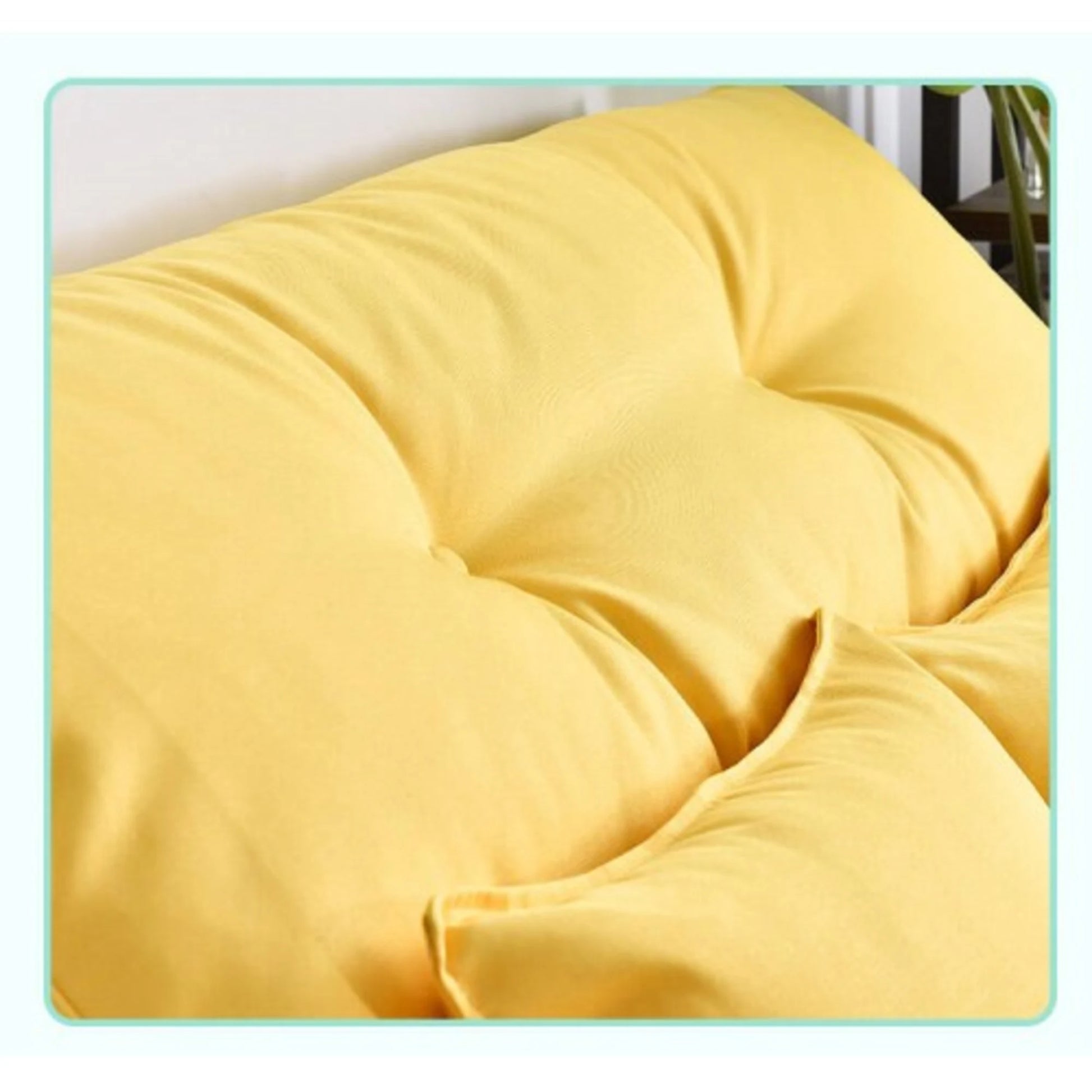Urbana Japanese Futon Lounge 3-Seater Sofa Bed, Yellow