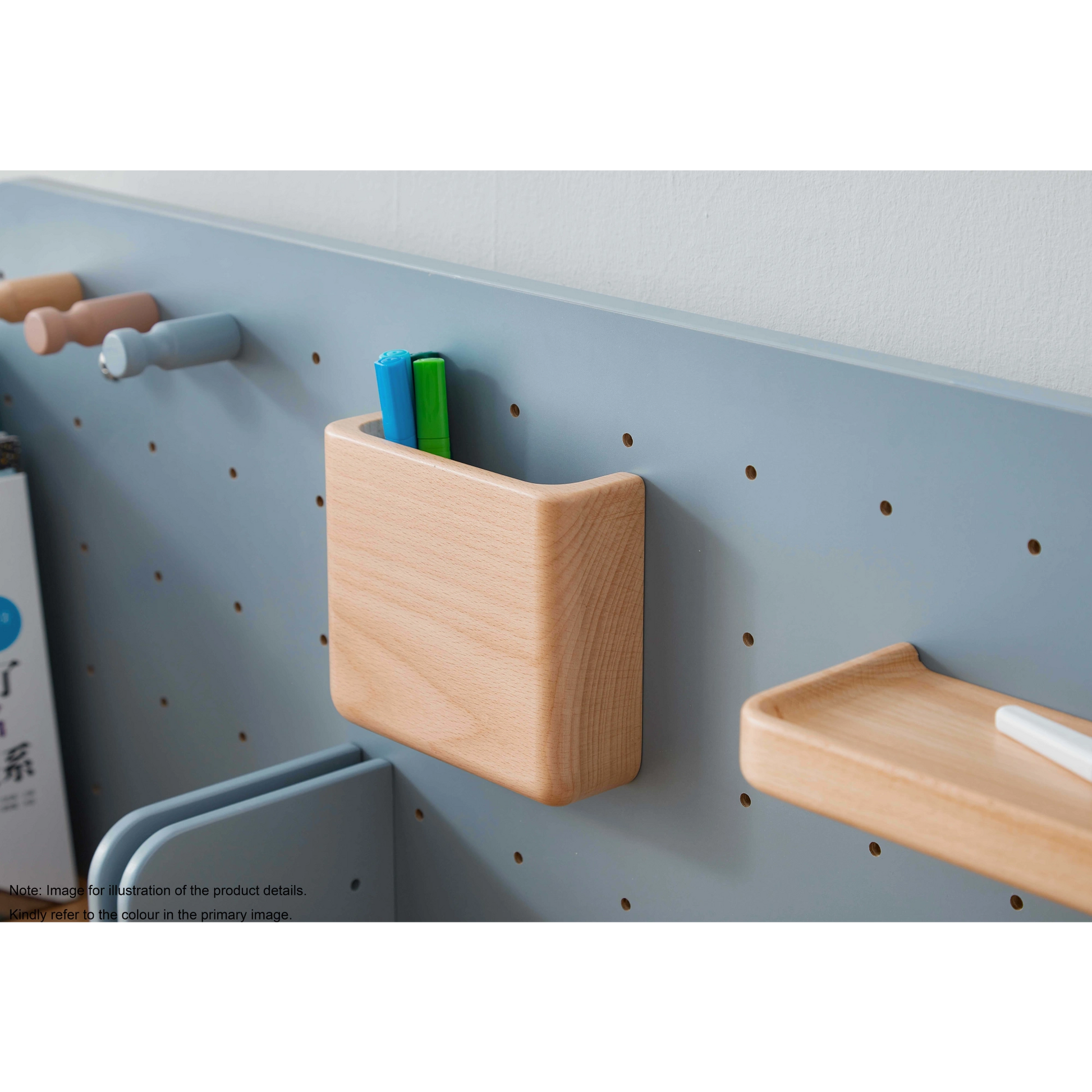 Boori Ergonomic Kids Desk (100cm) With Pegboard Hutch Package, Cherry