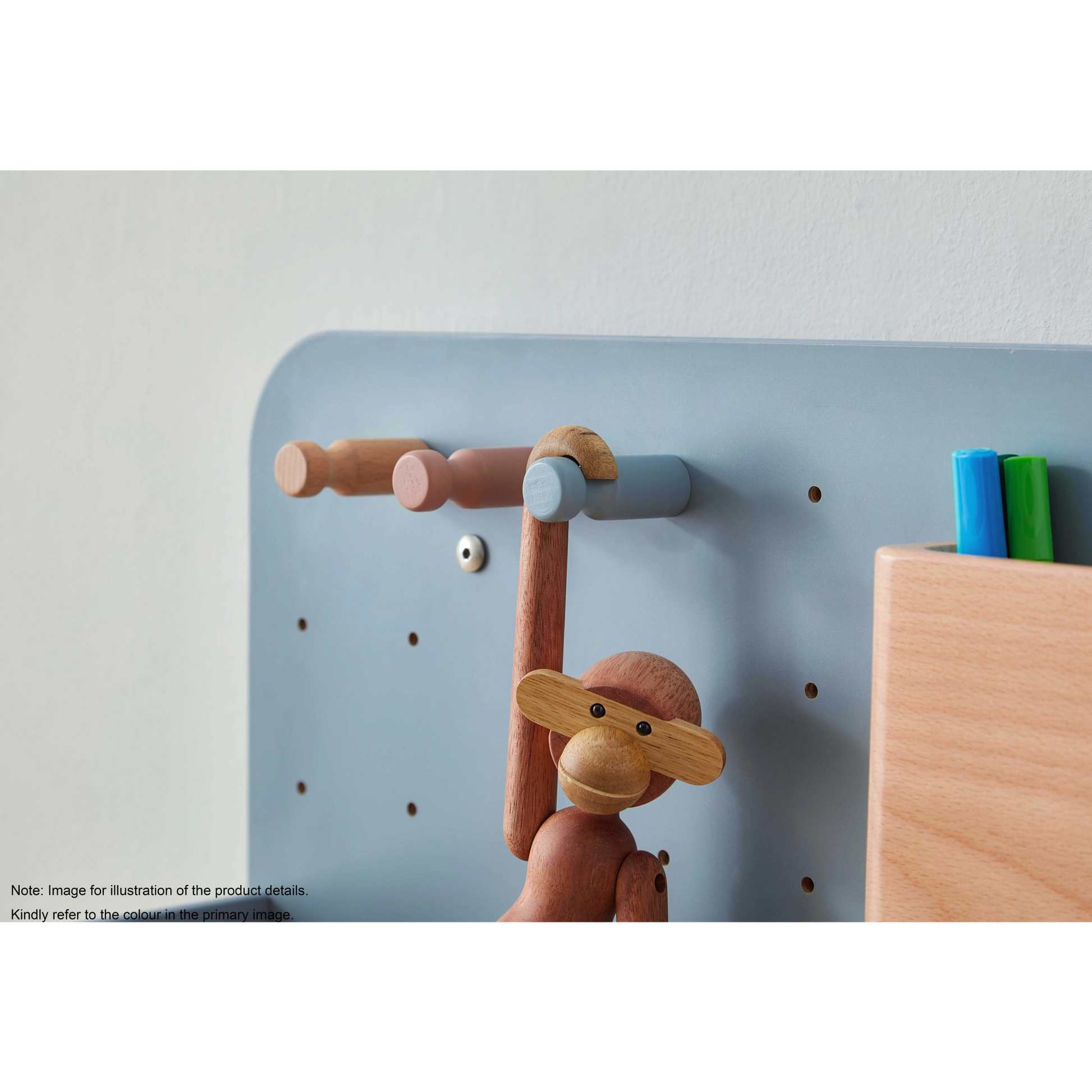 Boori Ergonomic Kids Desk (100cm) With Pegboard Hutch Package, Cherry