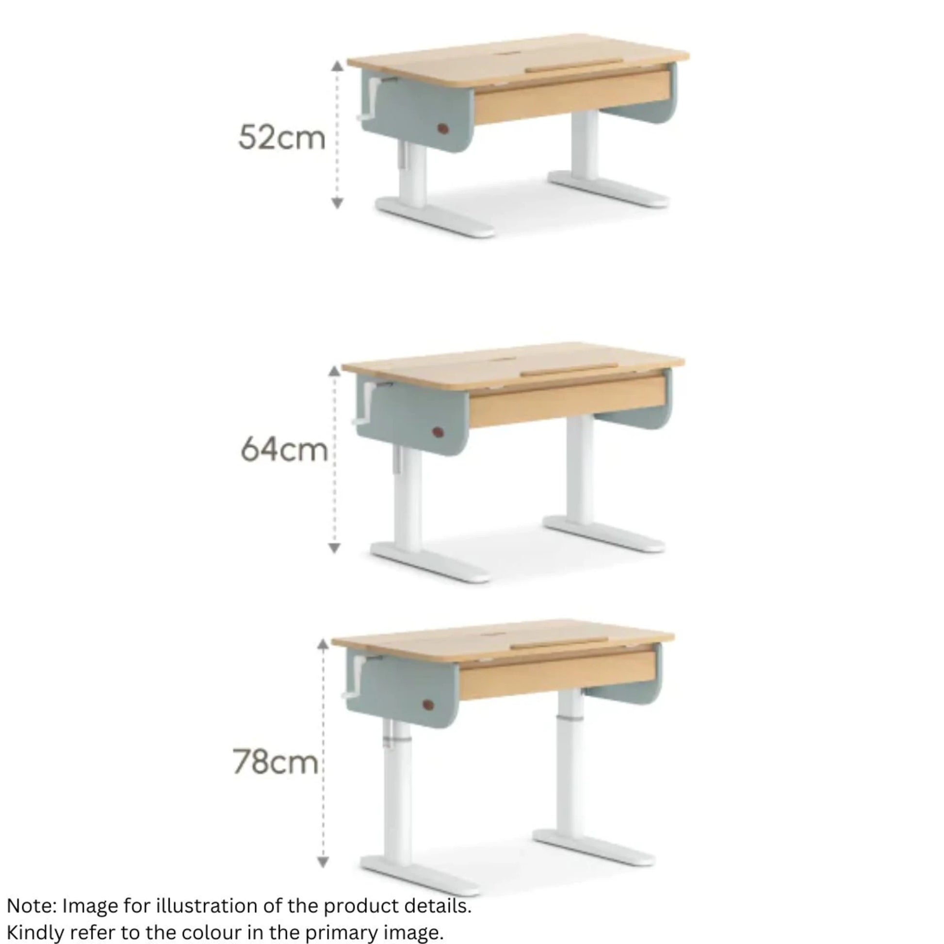 Boori Ergonomic Kids Desk (100cm) With Pegboard Hutch Package, Cherry