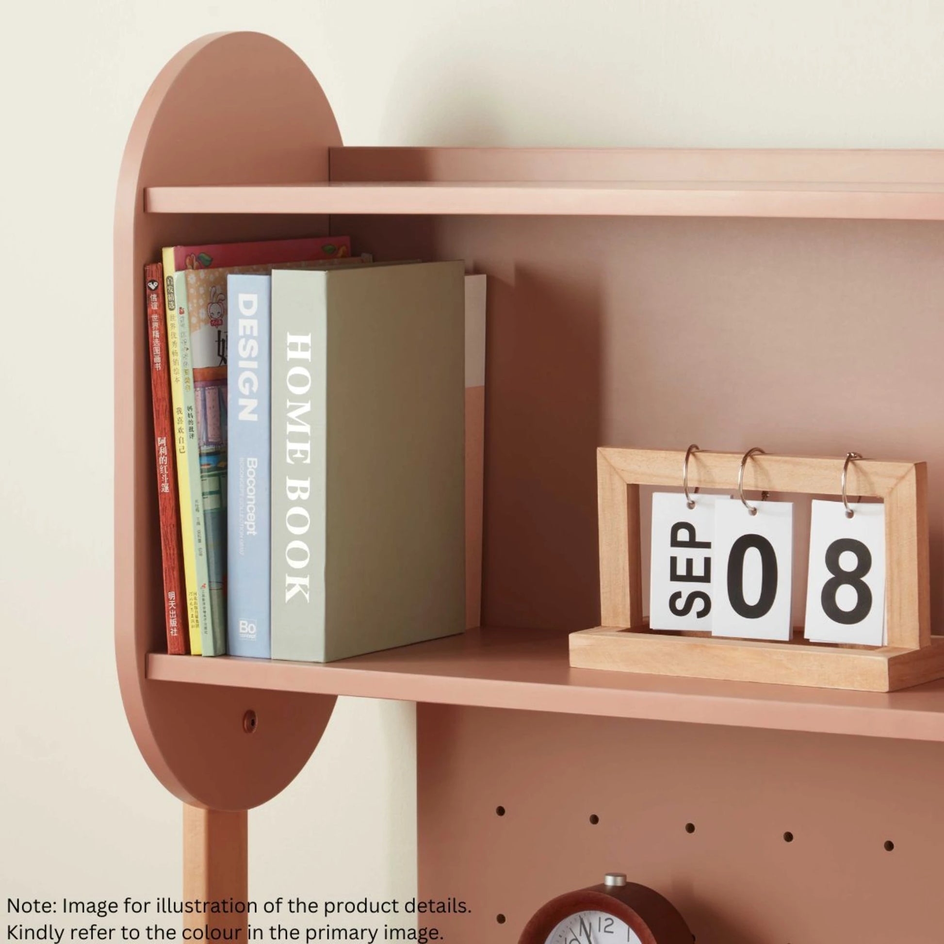 Boori Euler Kids Desk With Pegboard And Hutch Package, Barley White