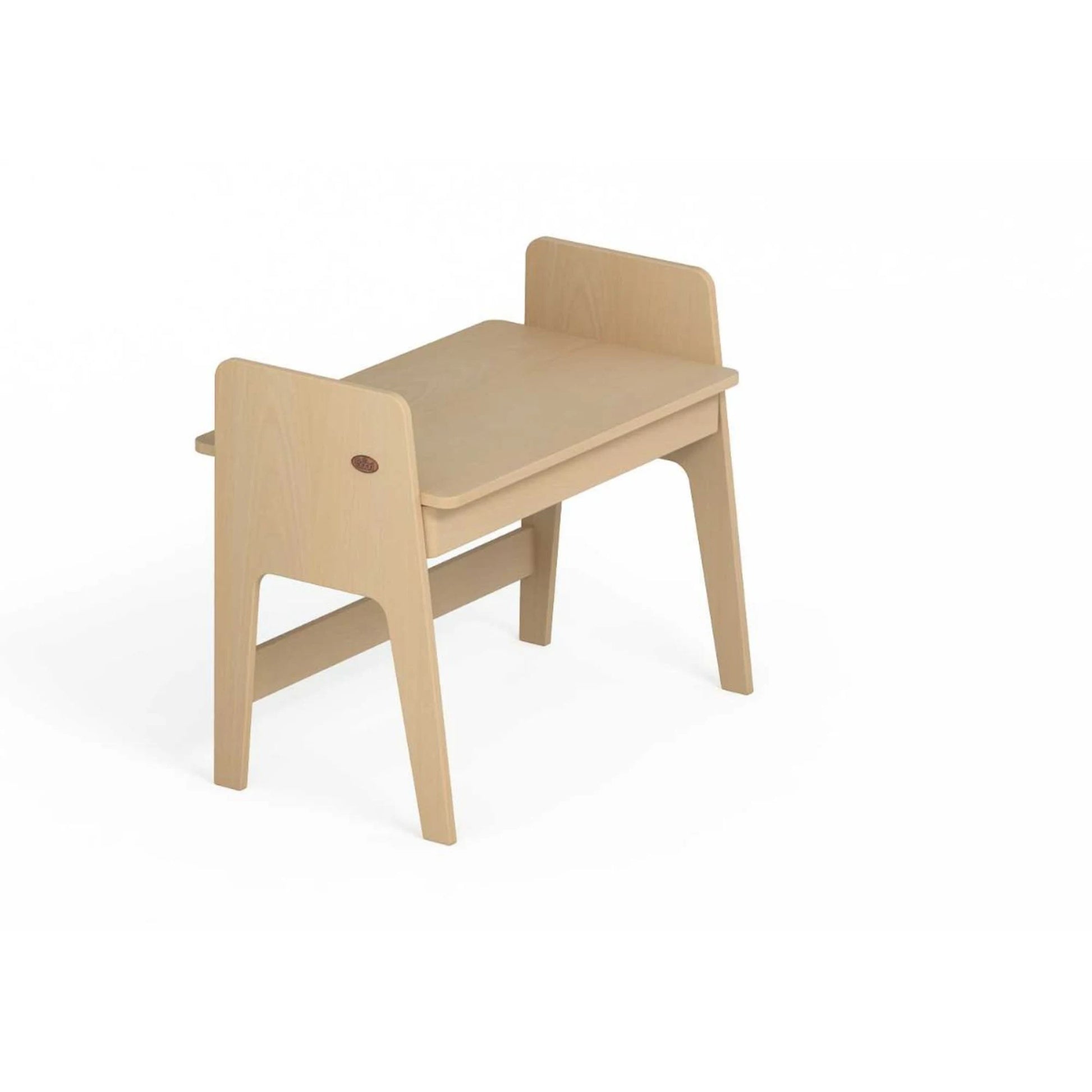 Boori Euler Kids Desk With Pegboard And Hutch Package, Barley White