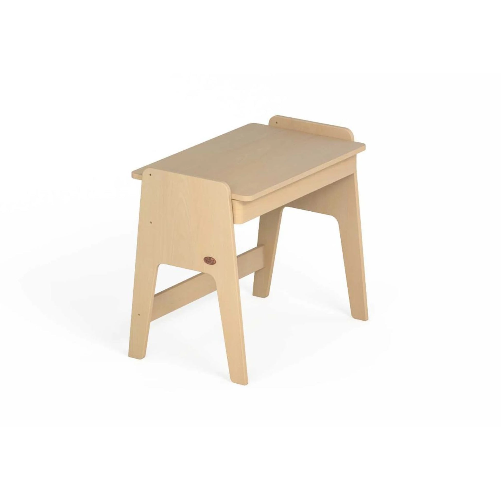 Boori Euler Kids Desk With Pegboard And Hutch Package, Barley White