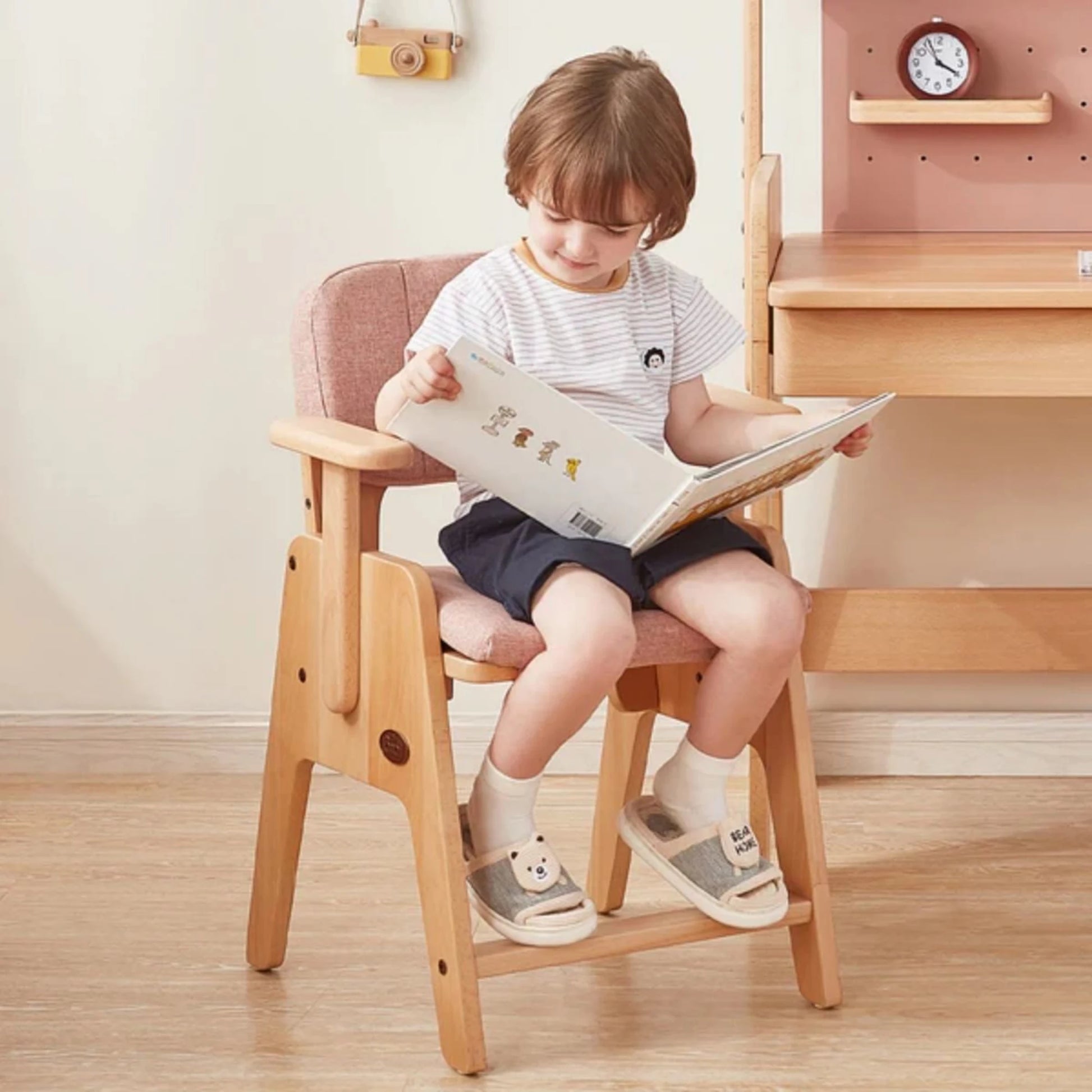 Boori Euler Kids Study Chair with Cushion Set, Cherry