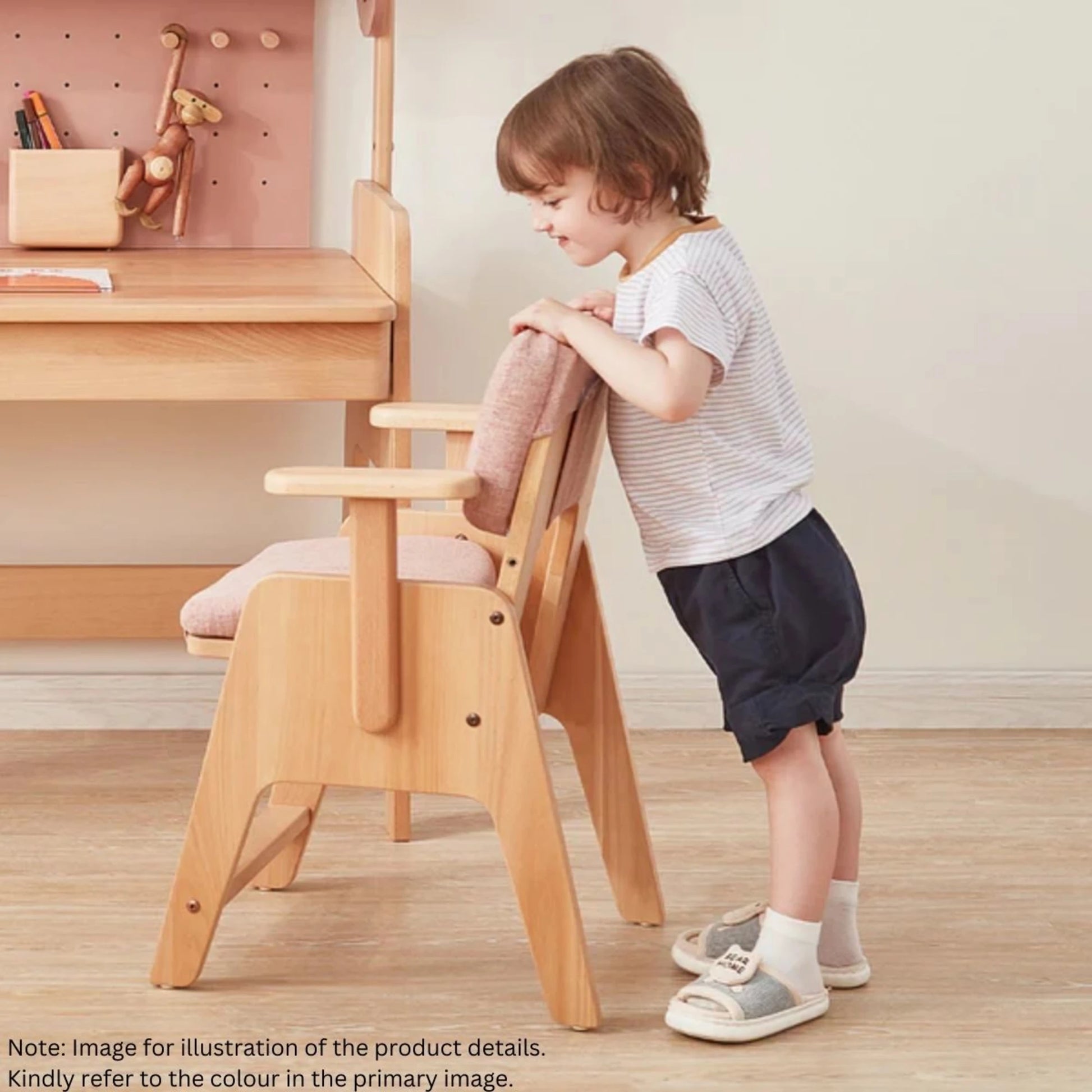 Boori Euler Kids Study Chair with Cushion Set, Pebble