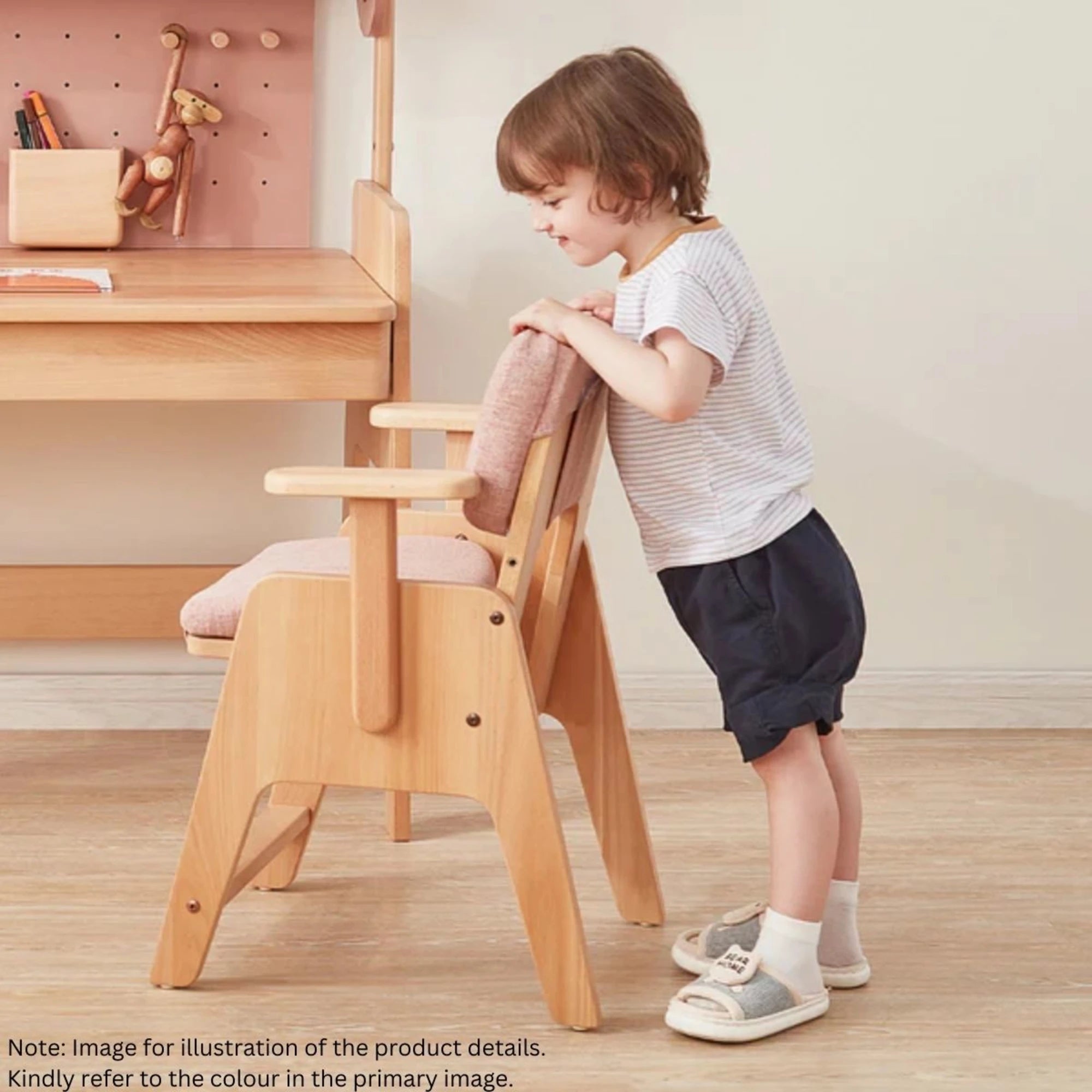 Boori Euler Kids Study Chair with Cushion Set, Pebble