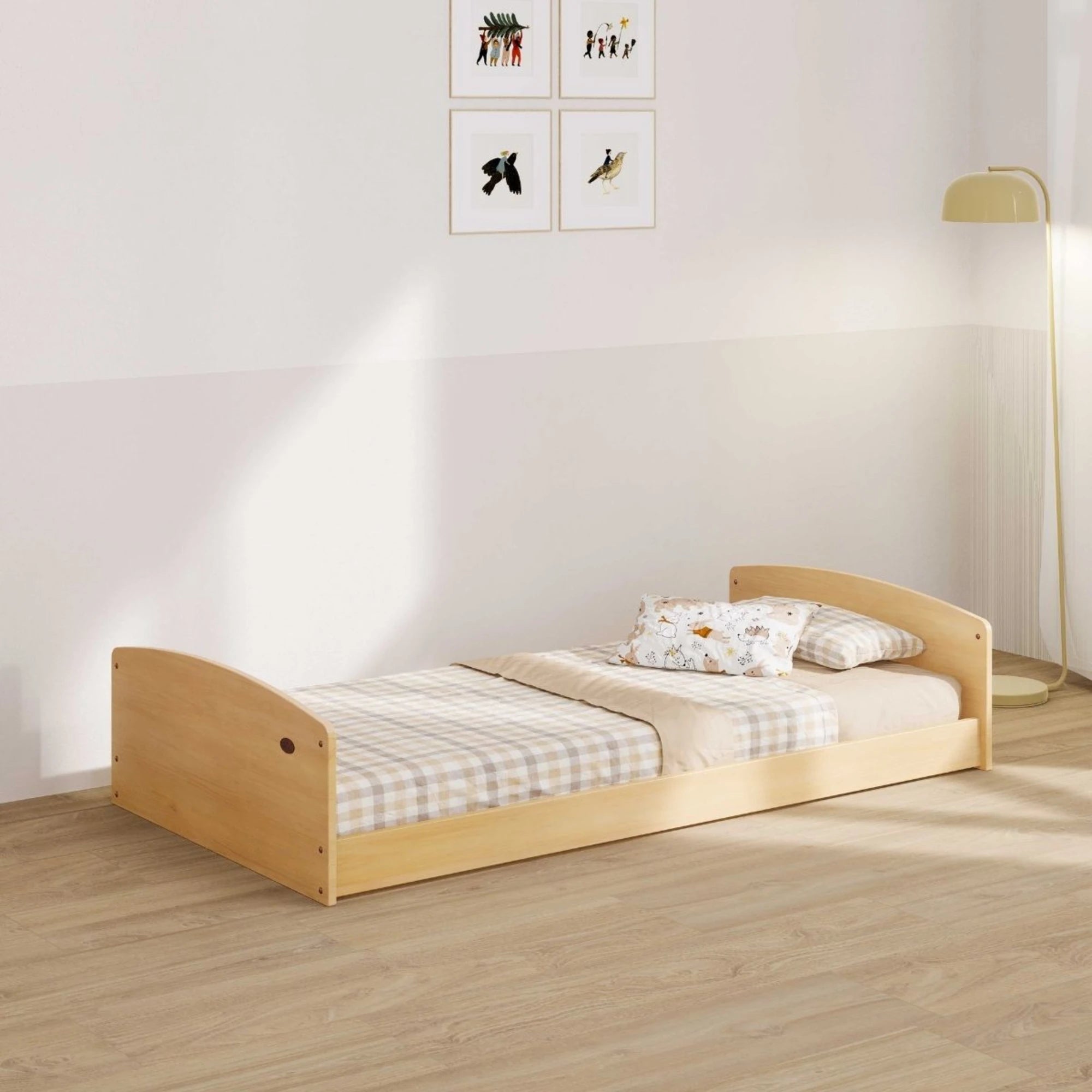 Boori Matilda Kids NZ Single Floor Bed, Almond