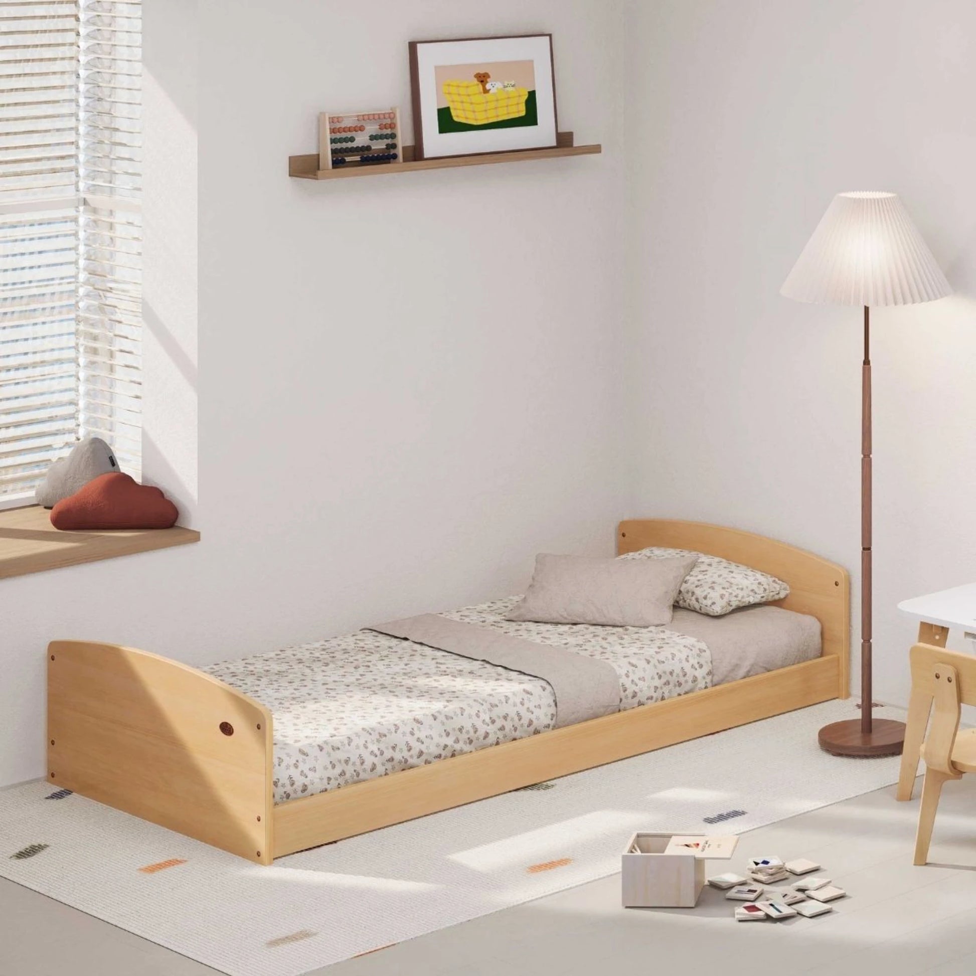 Boori Matilda Kids NZ Single Floor Bed, Almond