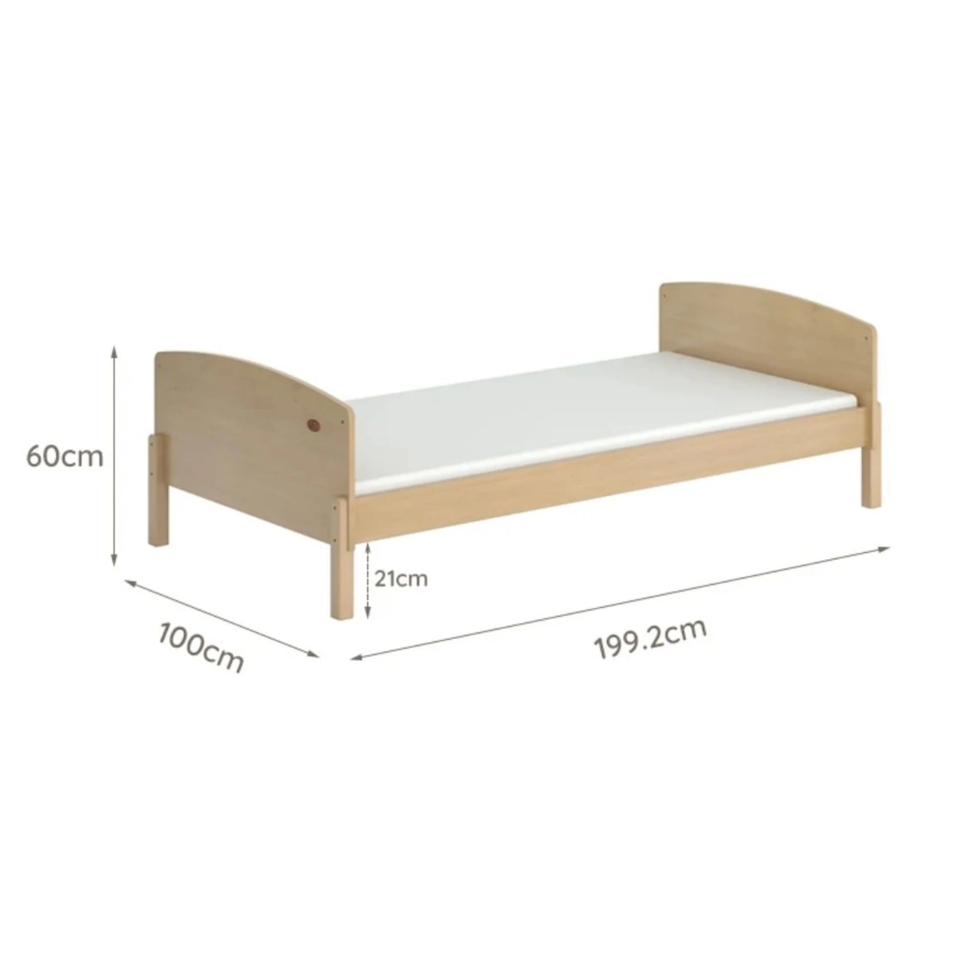 Boori Matilda Kids NZ Single Floor Bed, Almond