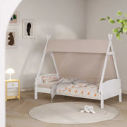 Boori Matilda Kids NZ Single Bed with Roof & Tent, Barley White