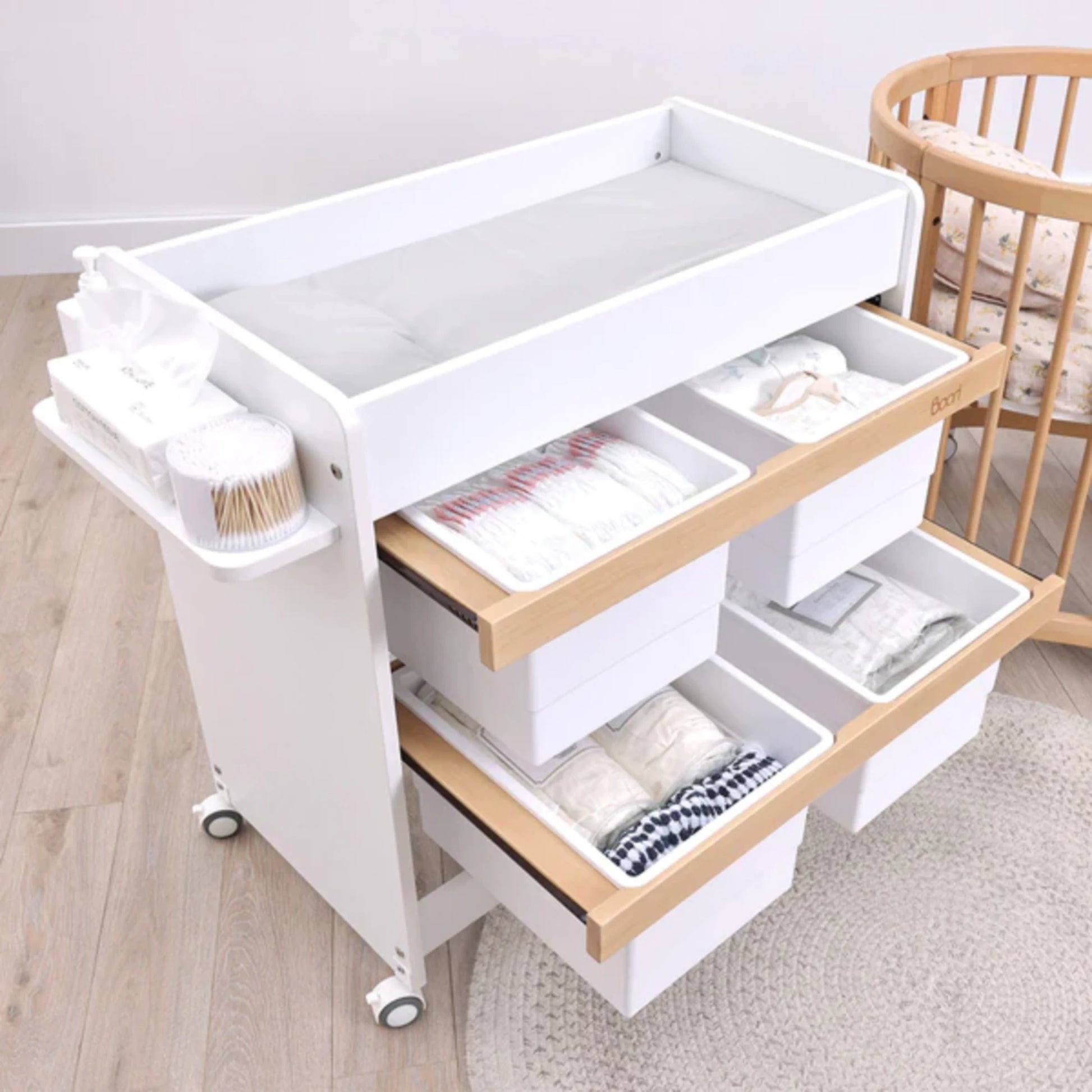 Boori Natty Kids Storage Changer, Barley