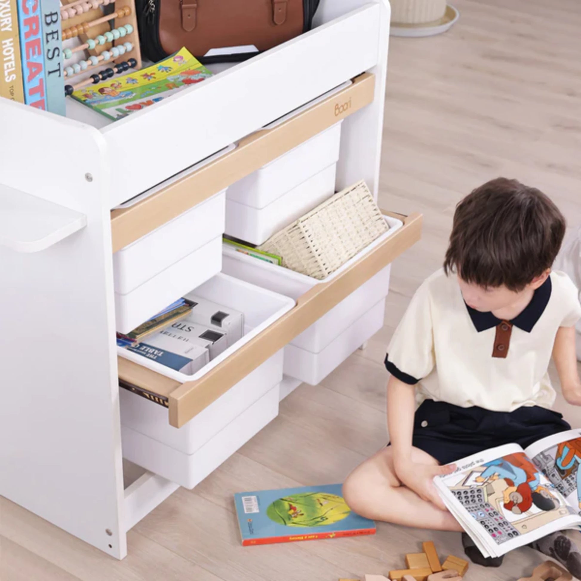 Boori Natty Kids Storage Changer, Barley