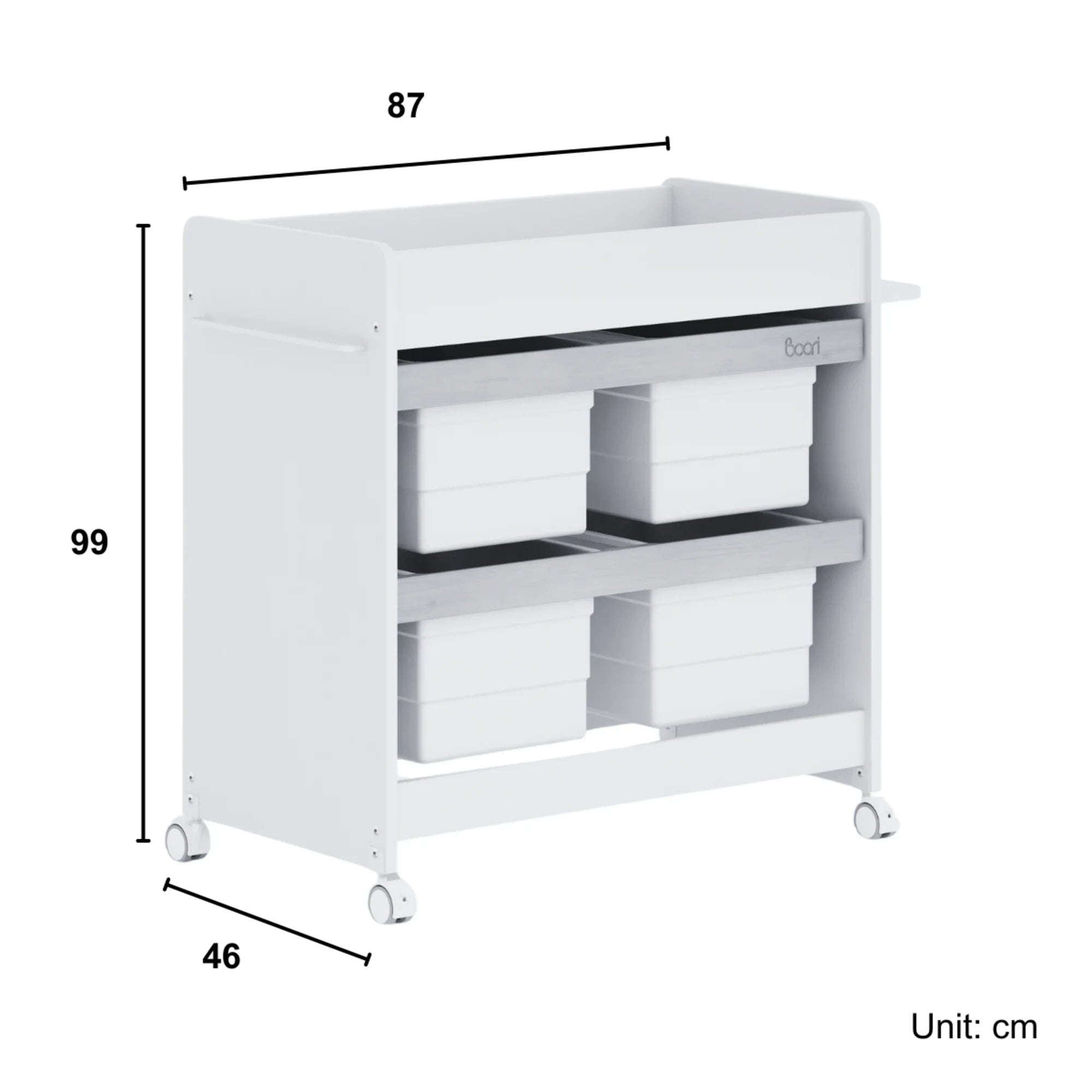Boori Natty Kids Storage Changer, Barley