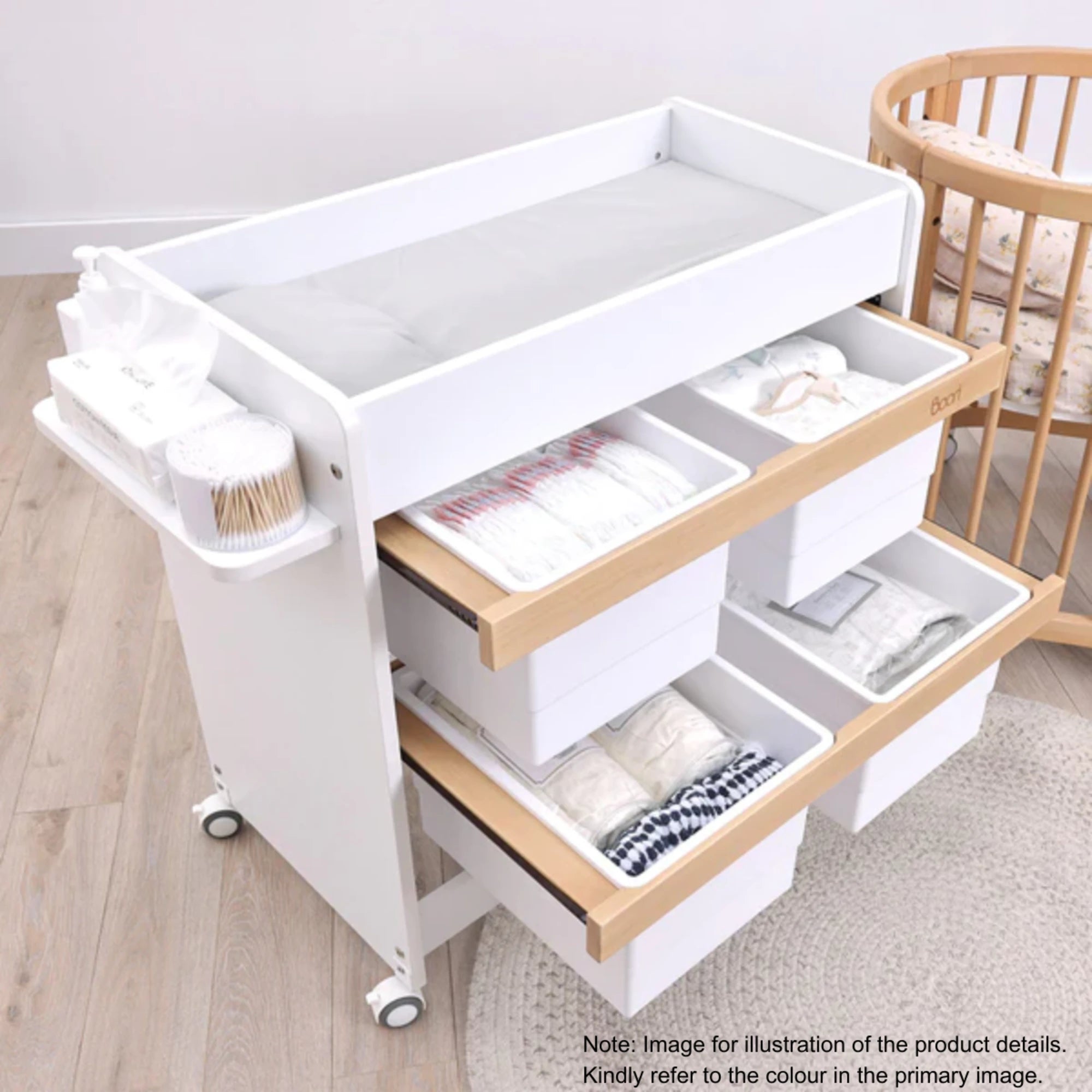 Boori Natty Kids Storage Changer, Oak