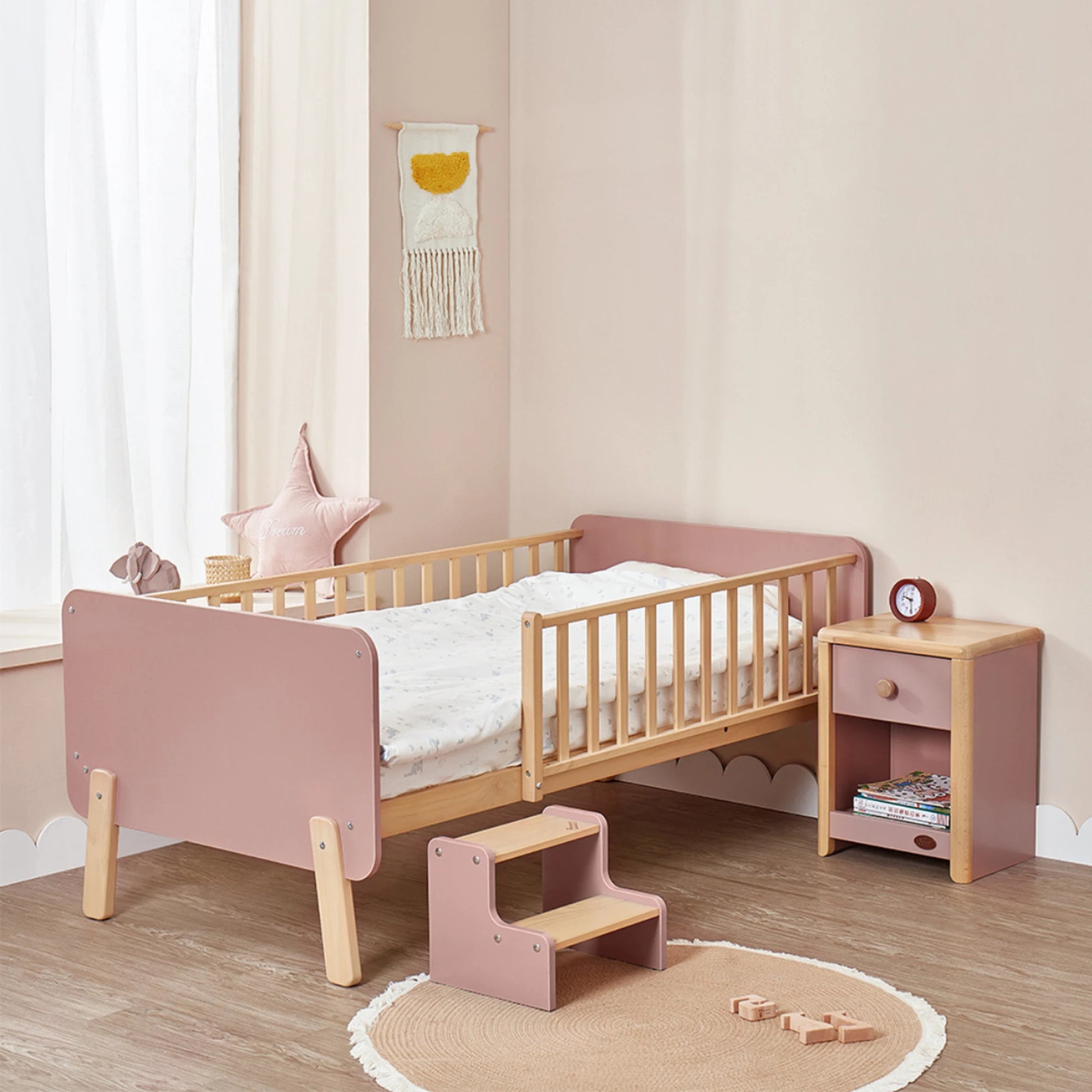 Boori Natty Kids Bedside Bed, Cherry