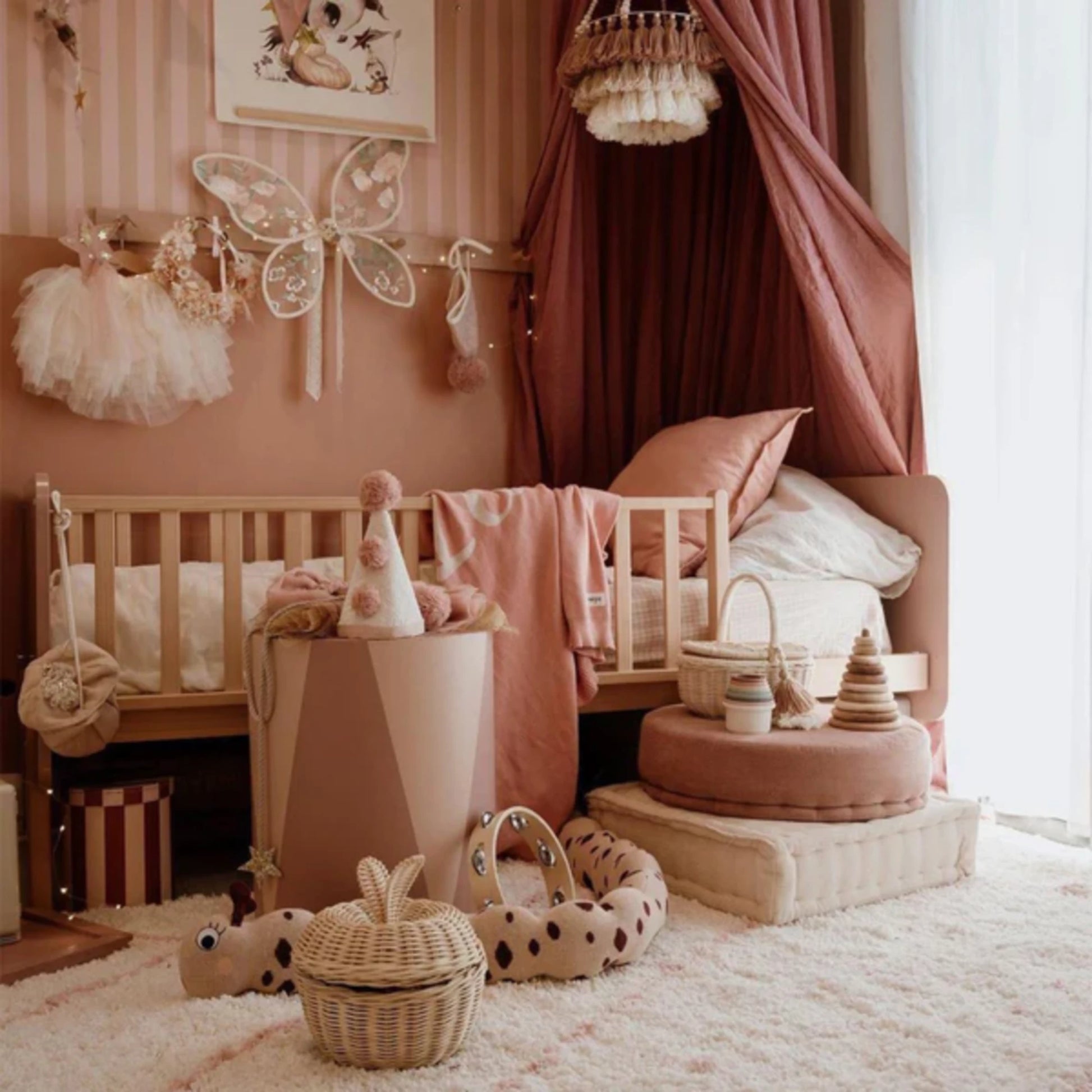 Boori Natty Kids Bedside Bed, Cherry