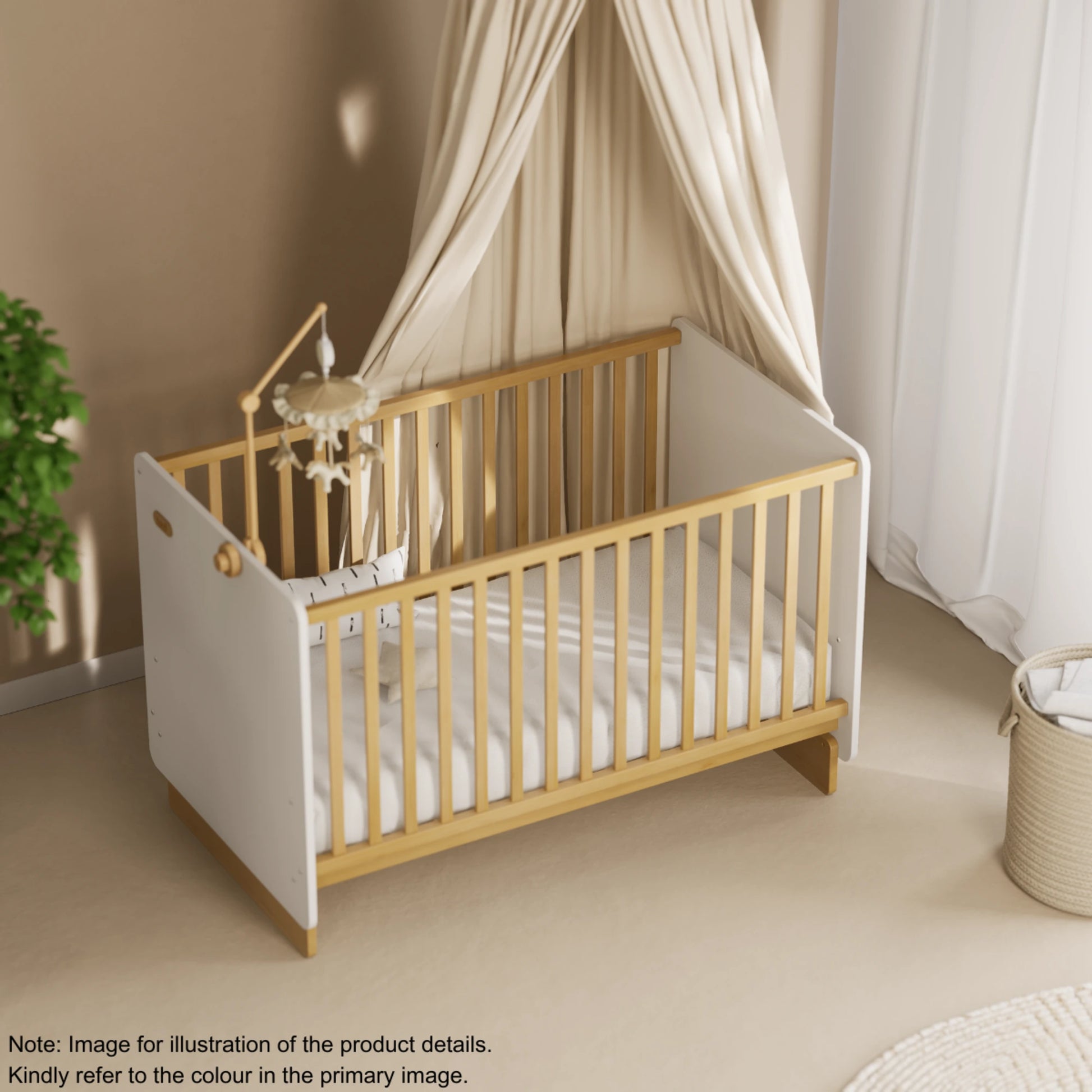 Boori Neat Kids Cot Bed, Cherry