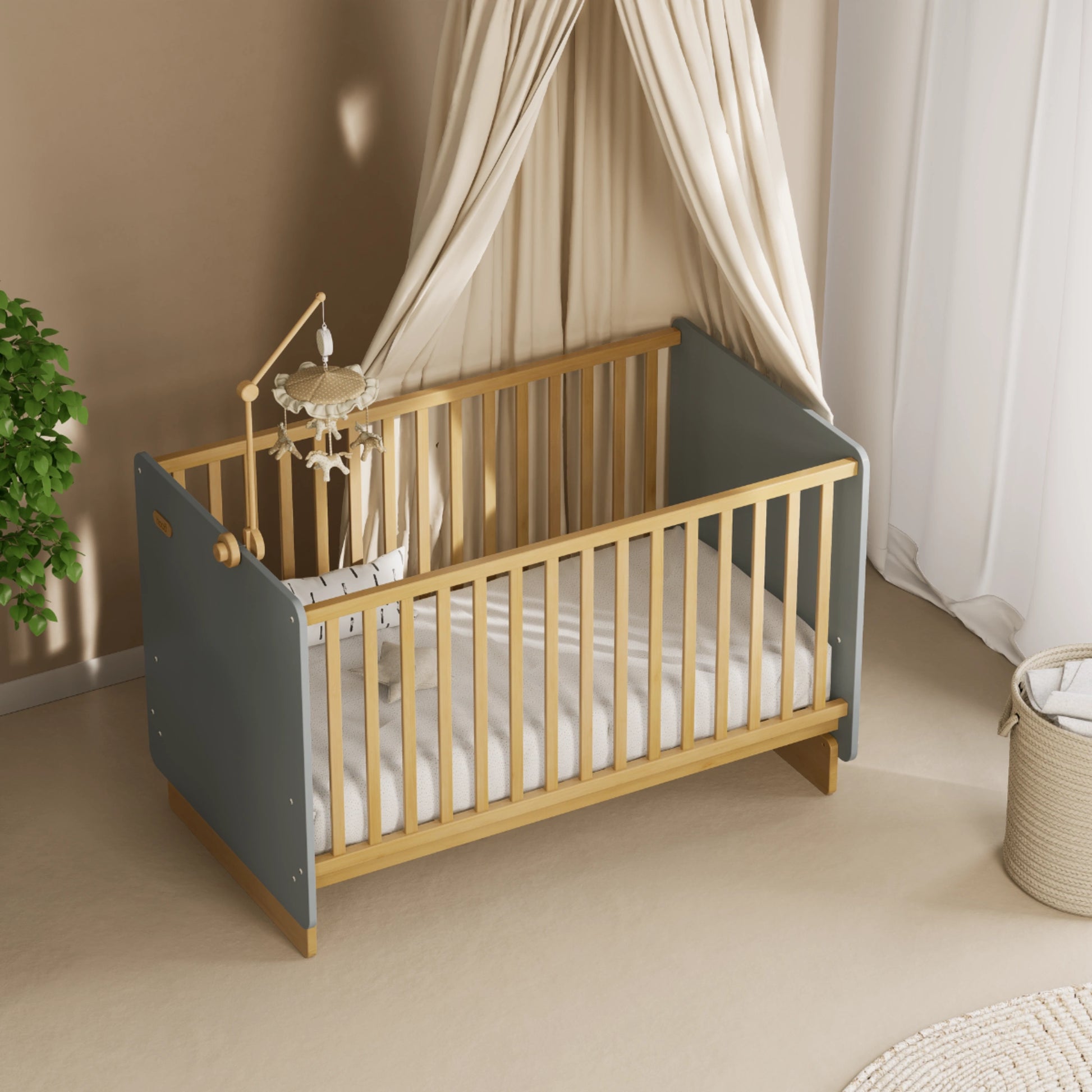 Boori Neat Kids Cot Bed, Blueberry