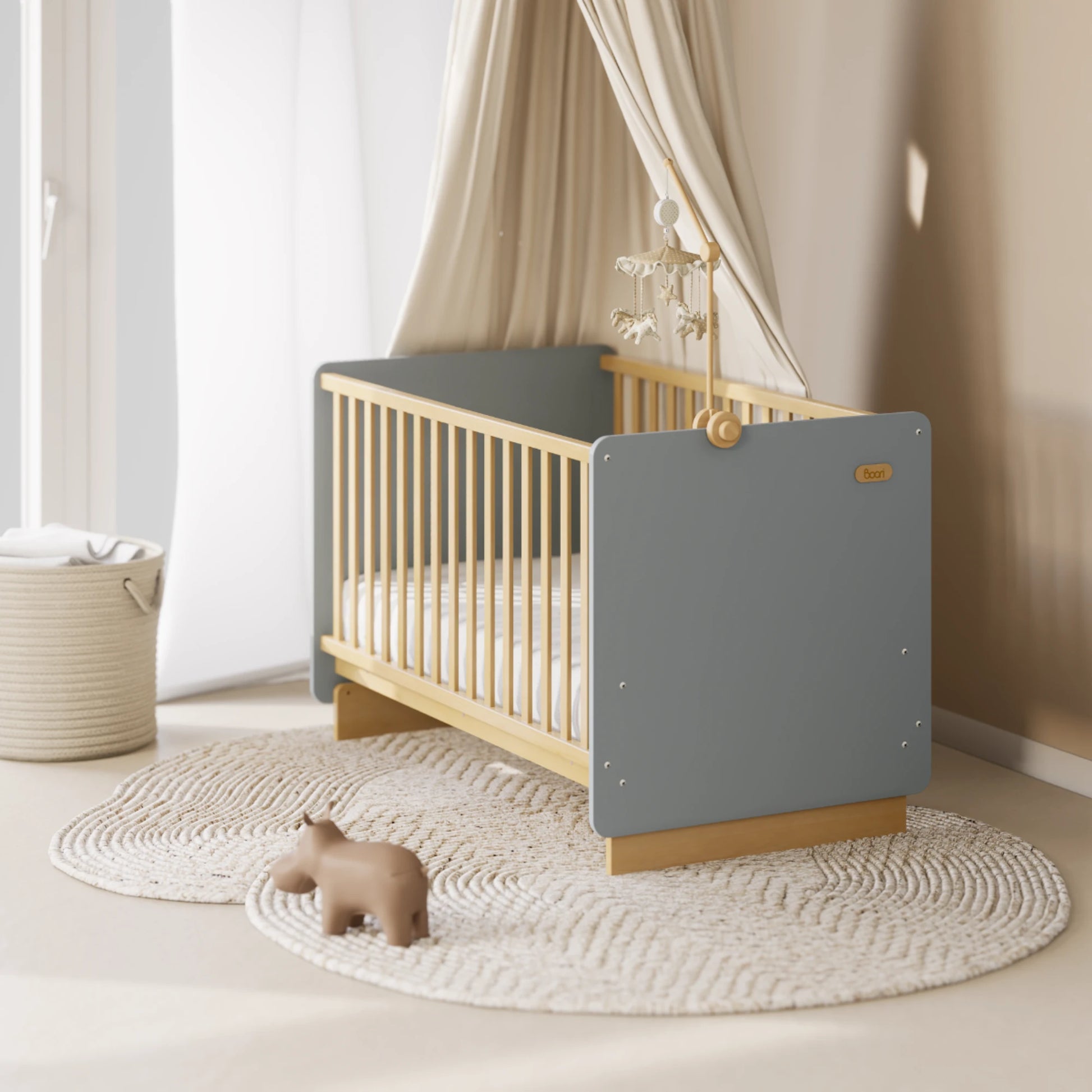 Boori Neat Kids Cot Bed, Blueberry
