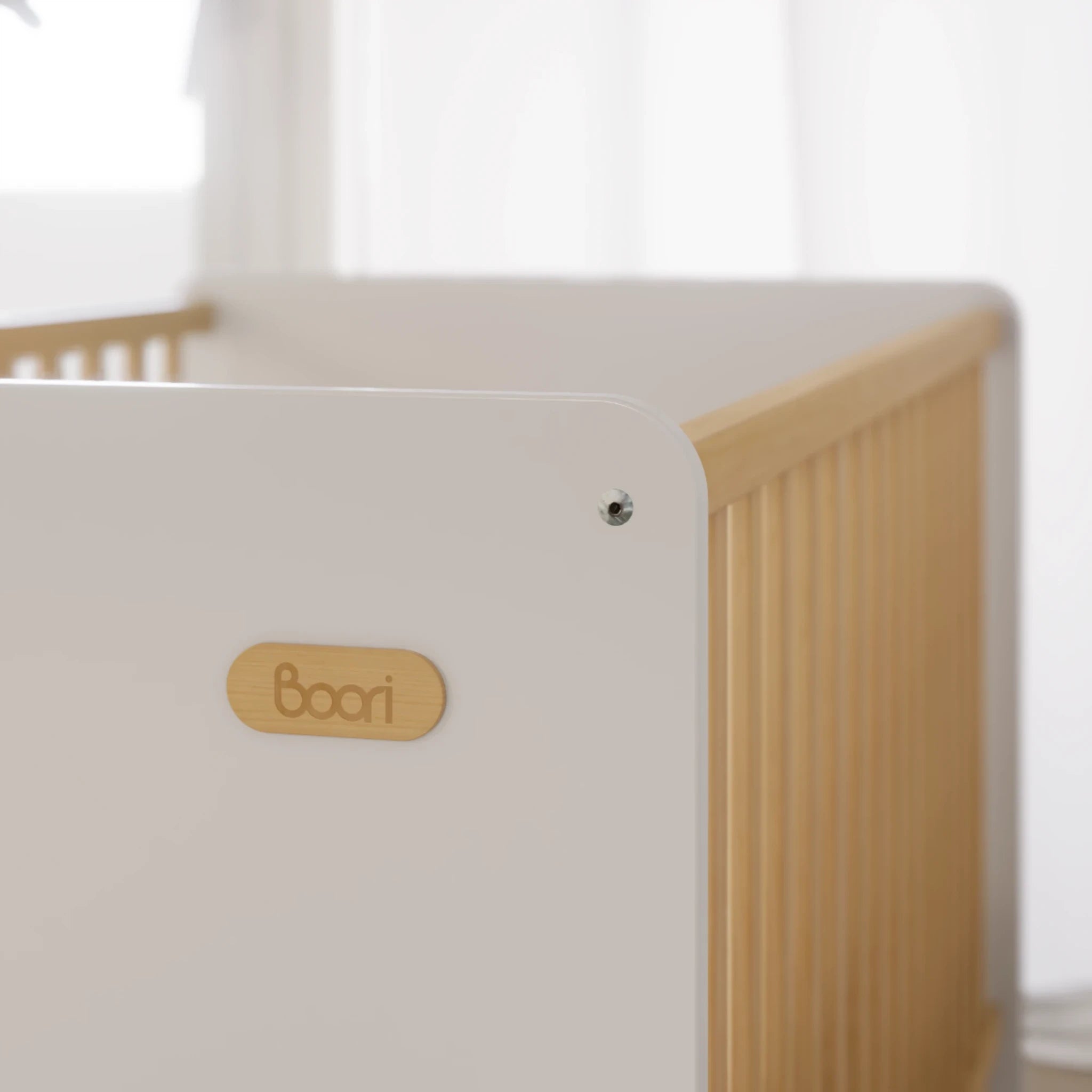 Boori Neat Kids Cot Bed, Barley White