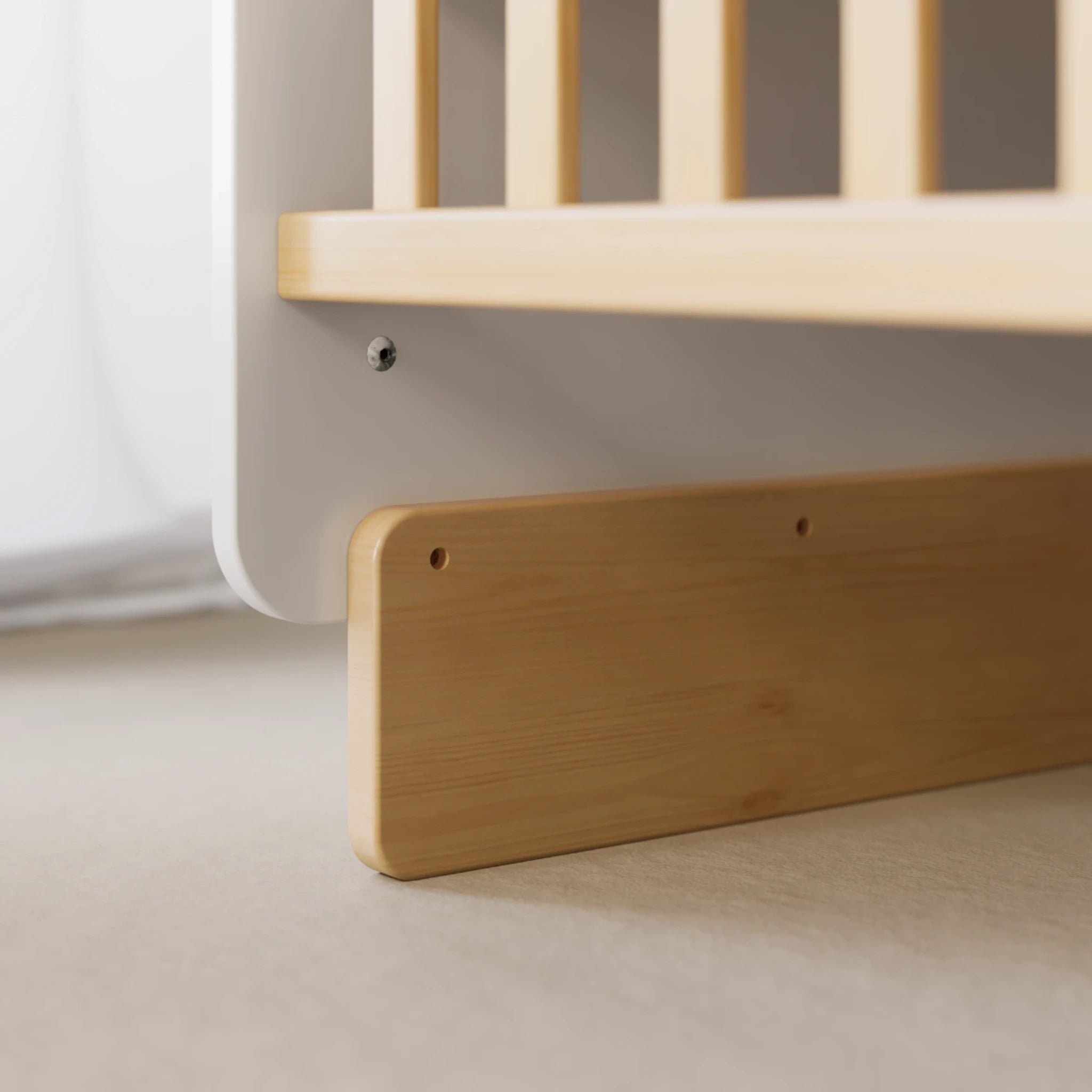 Boori Neat Kids Cot Bed, Barley White