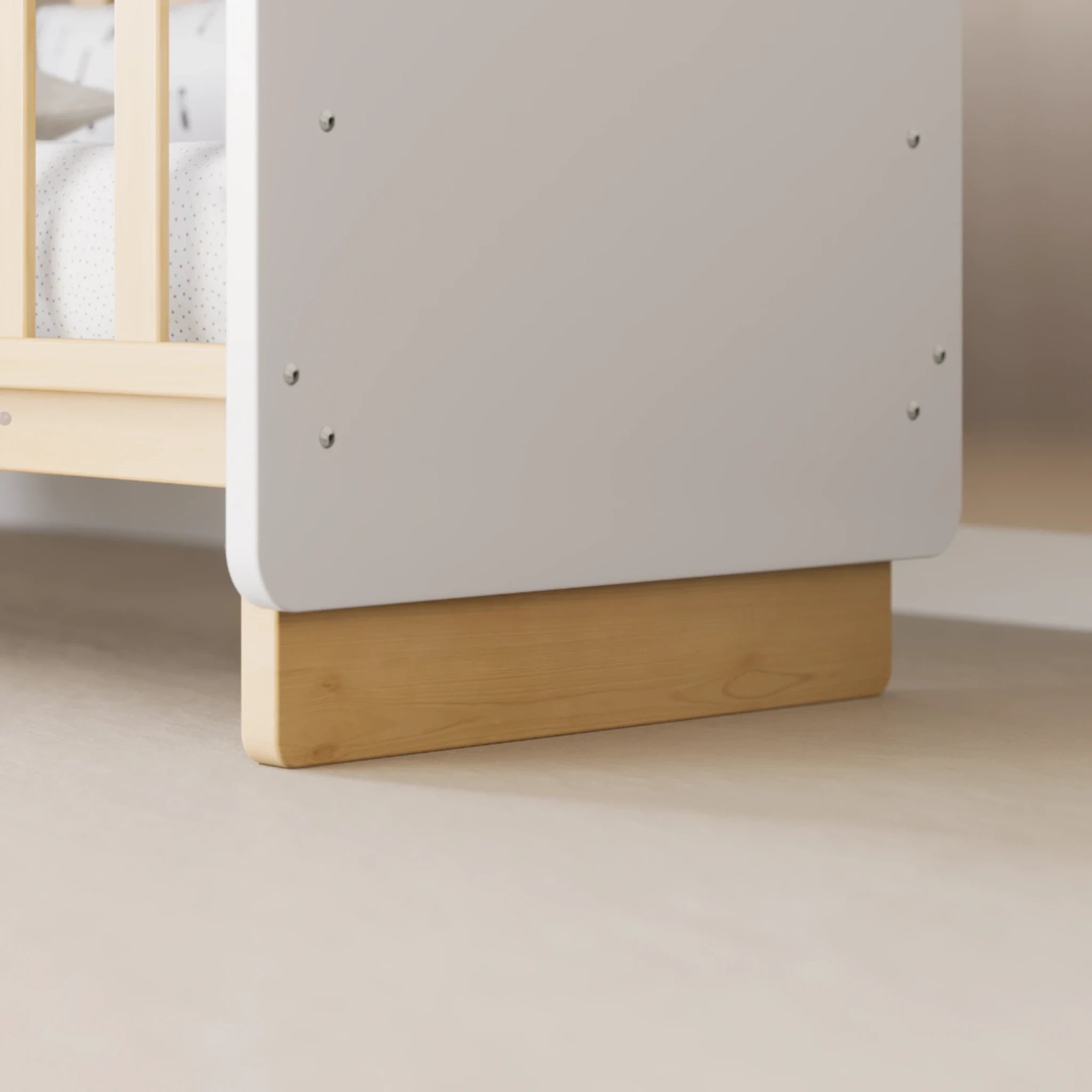 Boori Neat Kids Cot Bed, Barley White