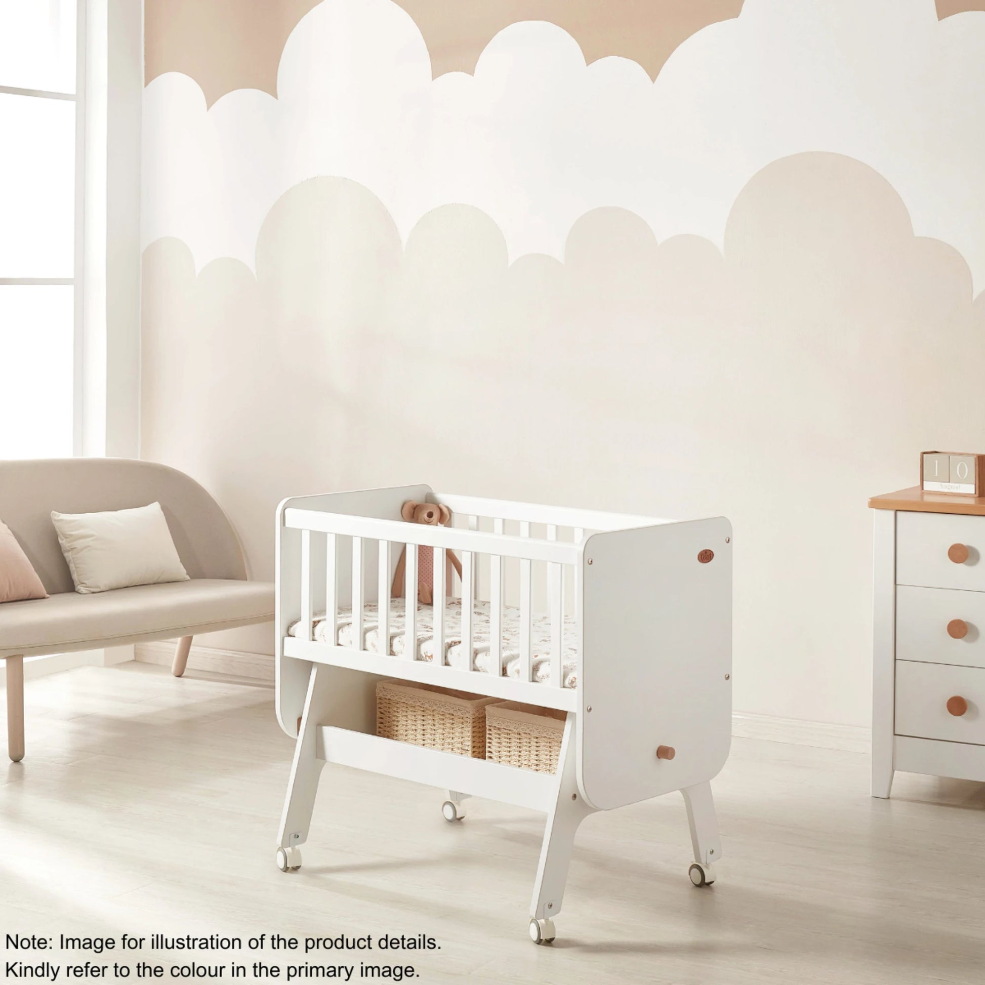 Boori Neat Kids Rocking Cradle, Cherry