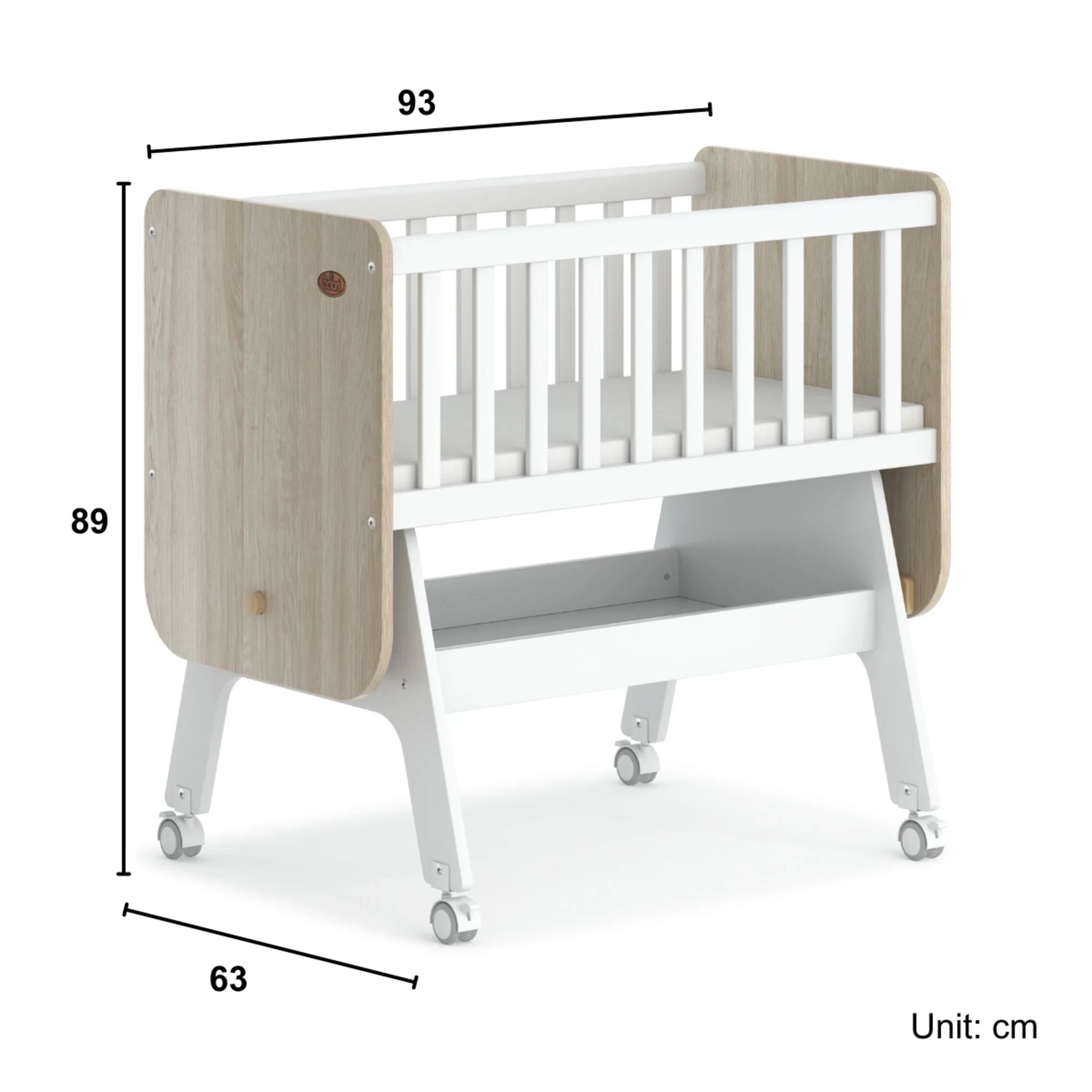 Boori Neat Kids Rocking Cradle, Oak