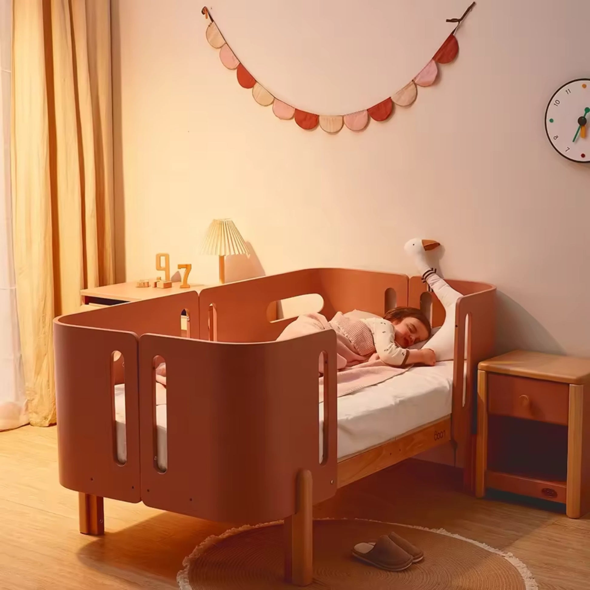 Boori Nova Evolve Kids Bedside Bed, Cherry