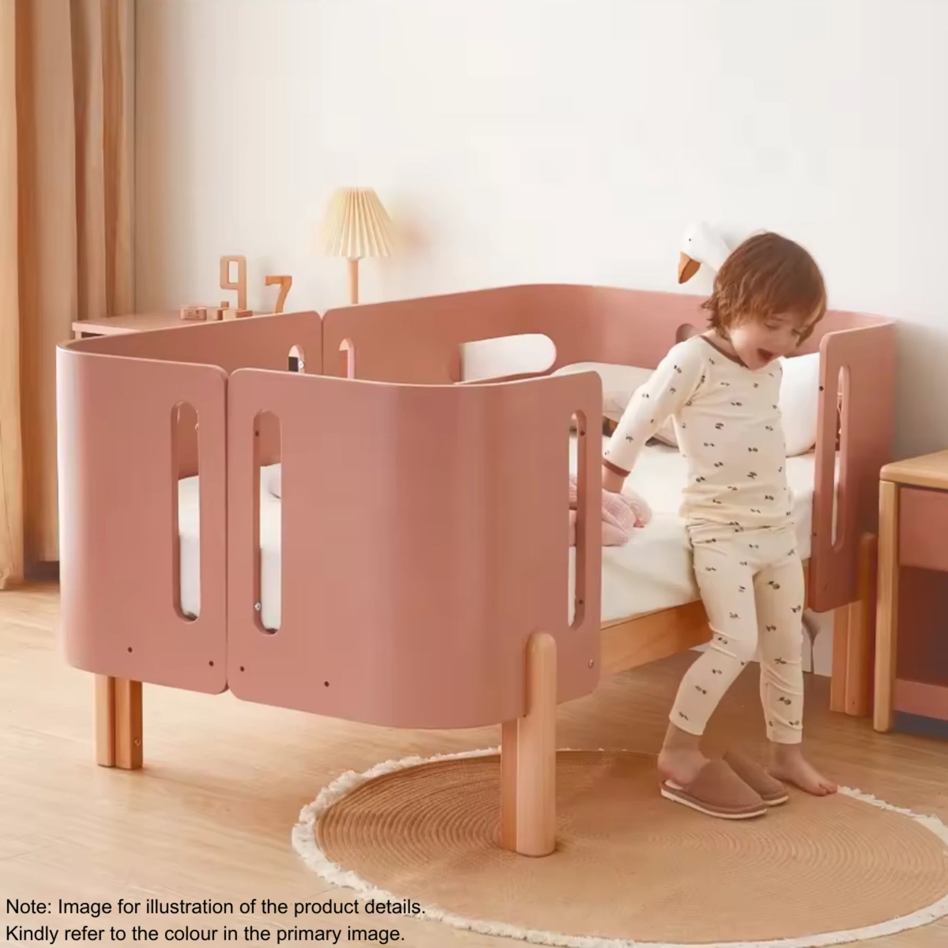 Boori Nova Evolve Kids Bedside Bed, Blueberry