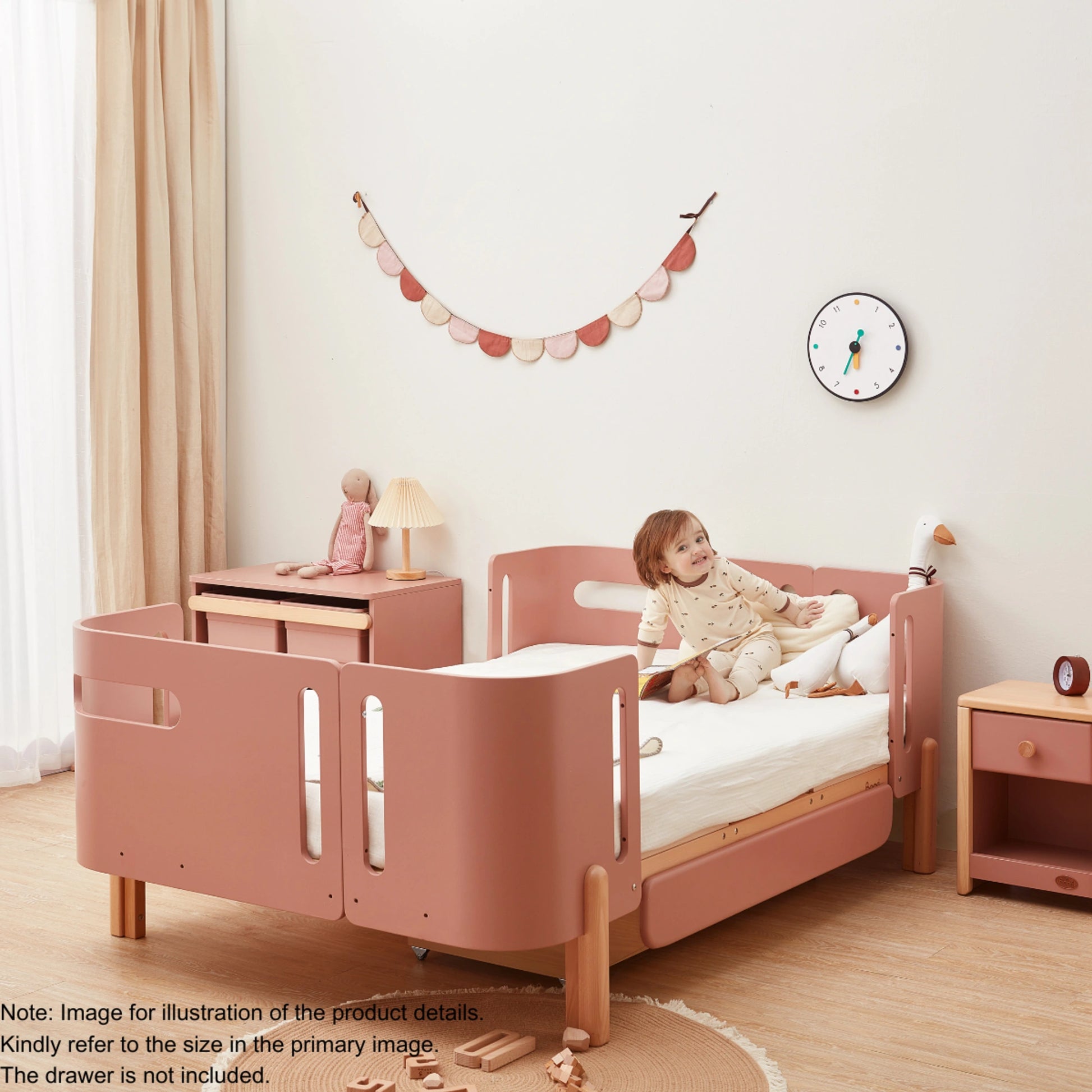 Boori Nova Kids Long Junior Global Double Bed, Cherry