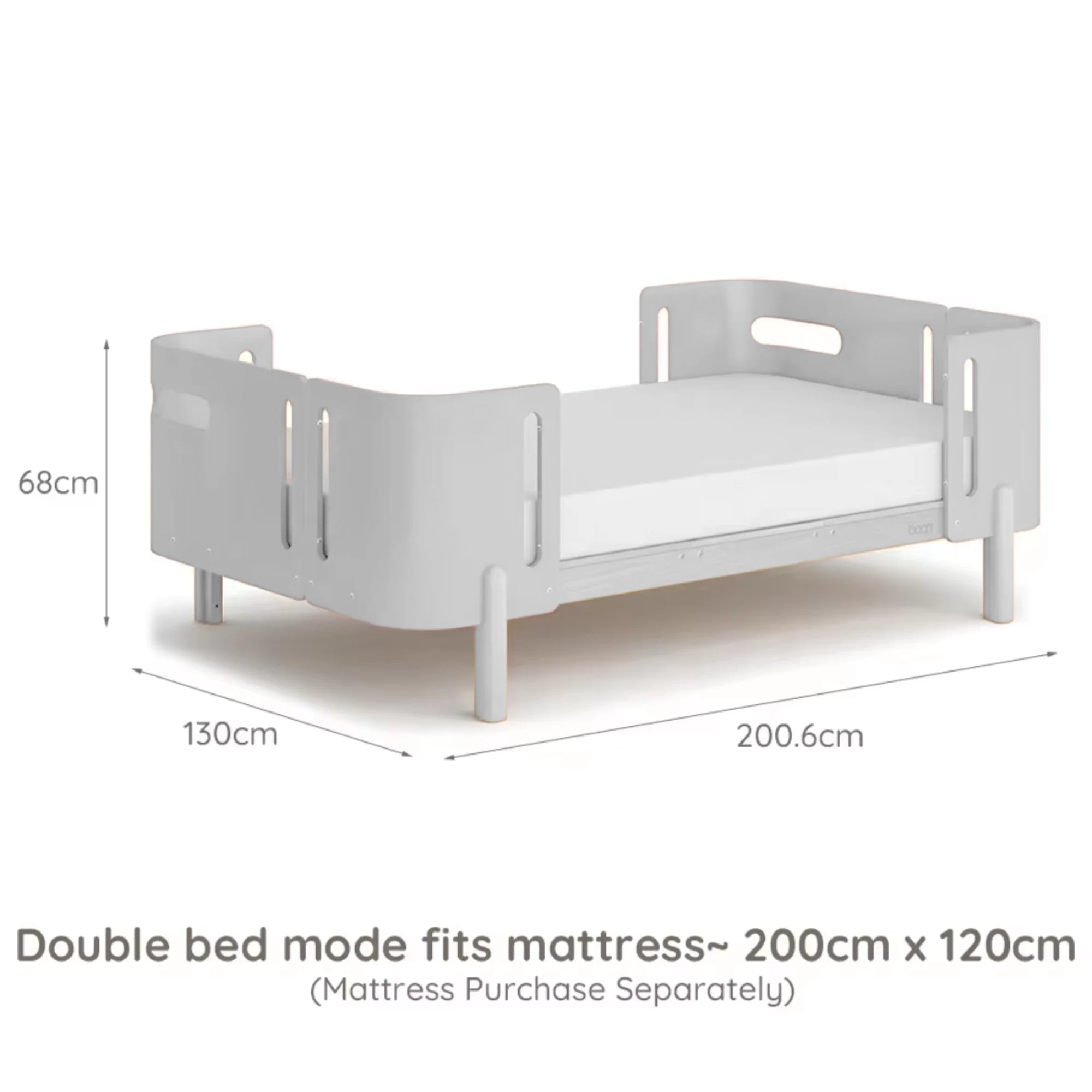 Boori Nova Kids Long Junior Global Double Bed, Blueberry