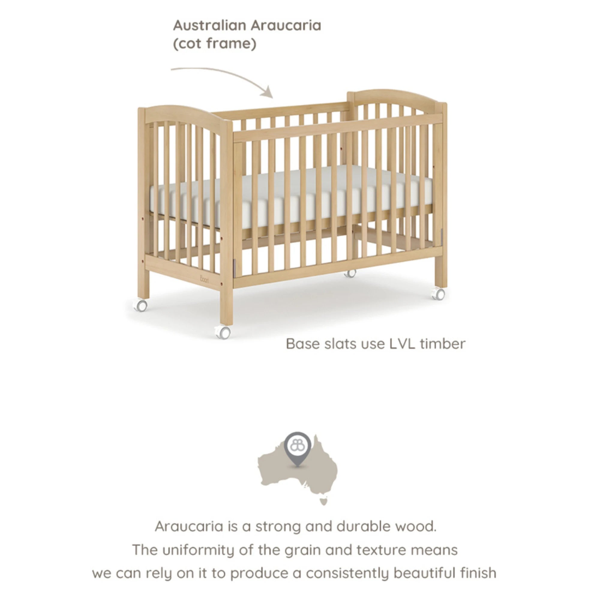 Boori Seagull Kids Baby Cot