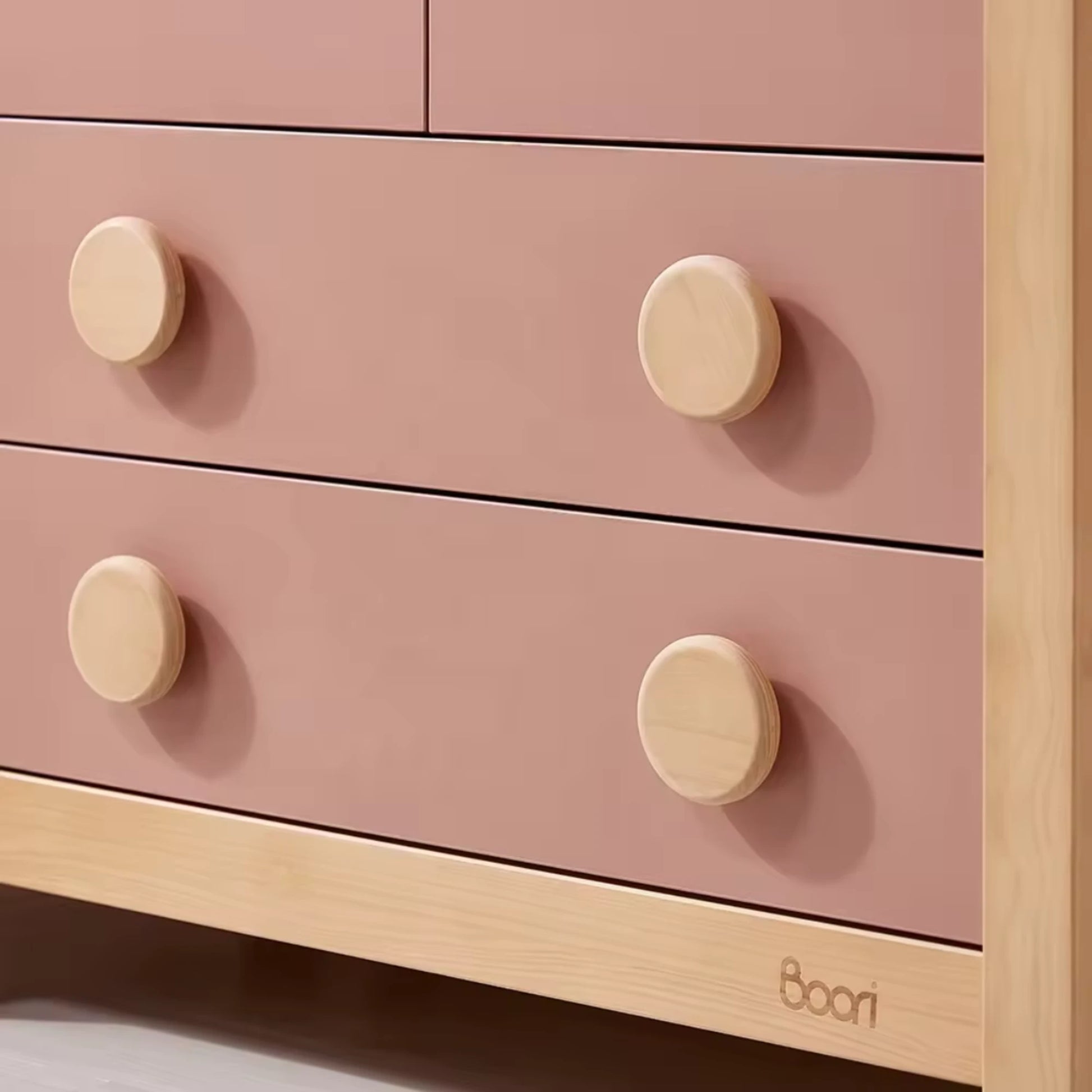 Boori Tidy Kids 2 Door Wardrobe With 2 Drawers, Cherry