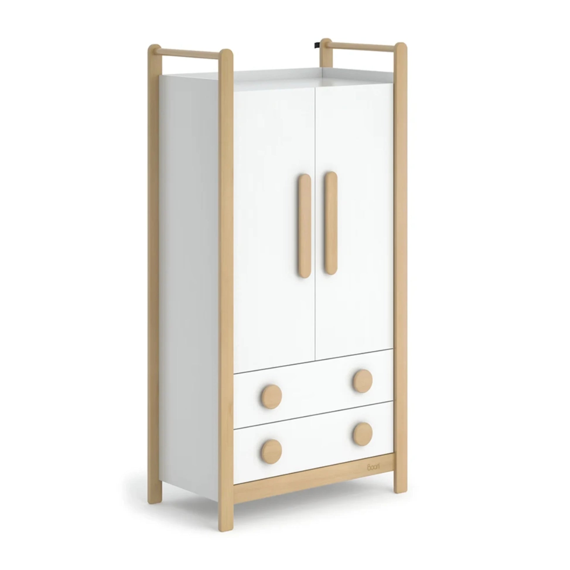 Boori Tidy Kids 2 Door Wardrobe With 2 Drawers, Barley