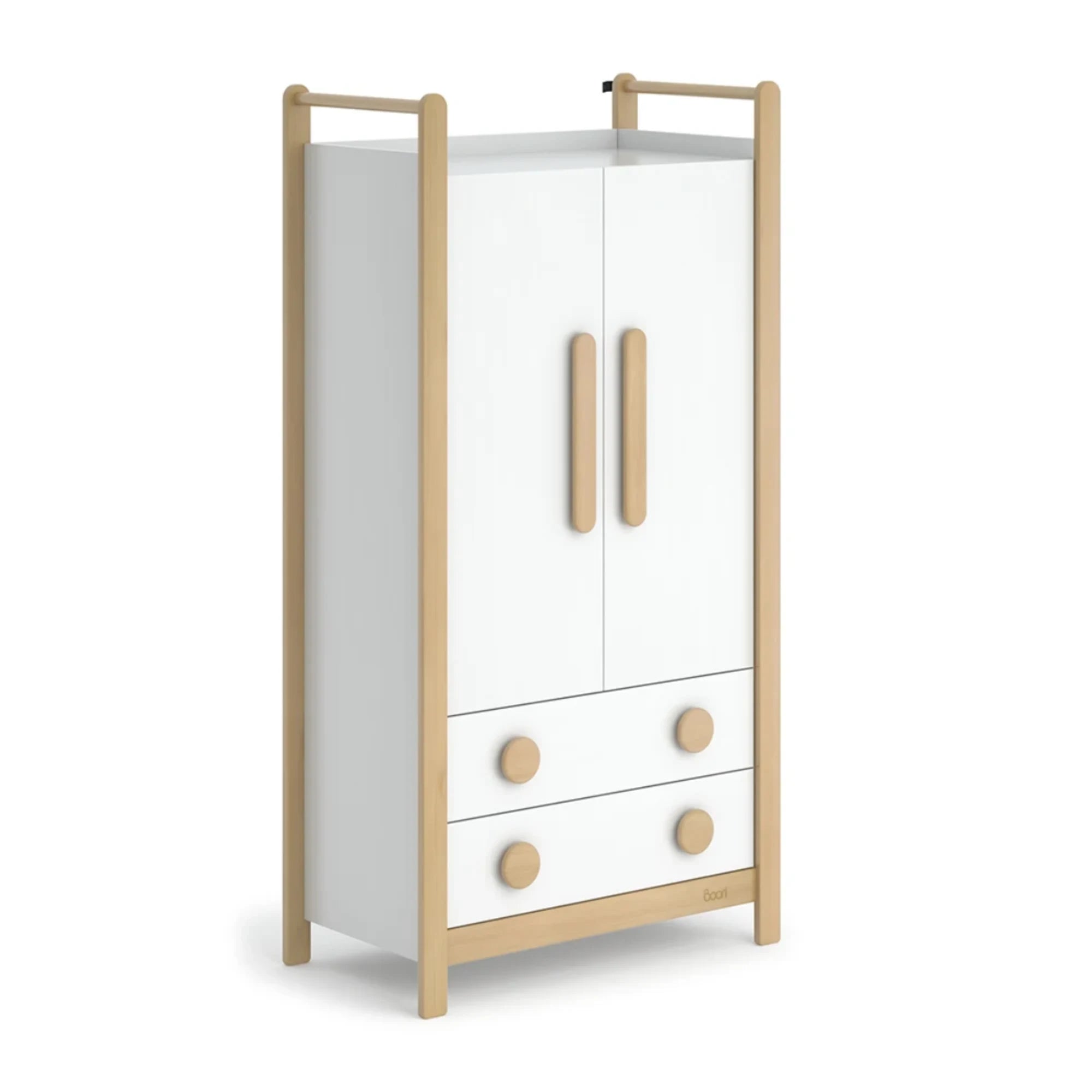 Boori Tidy Kids 2 Door Wardrobe With 2 Drawers, Barley