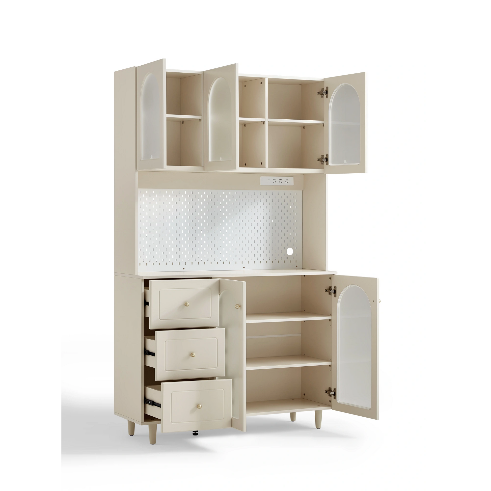 Linspire Contoura Sideboard with Glass Door, 120cm