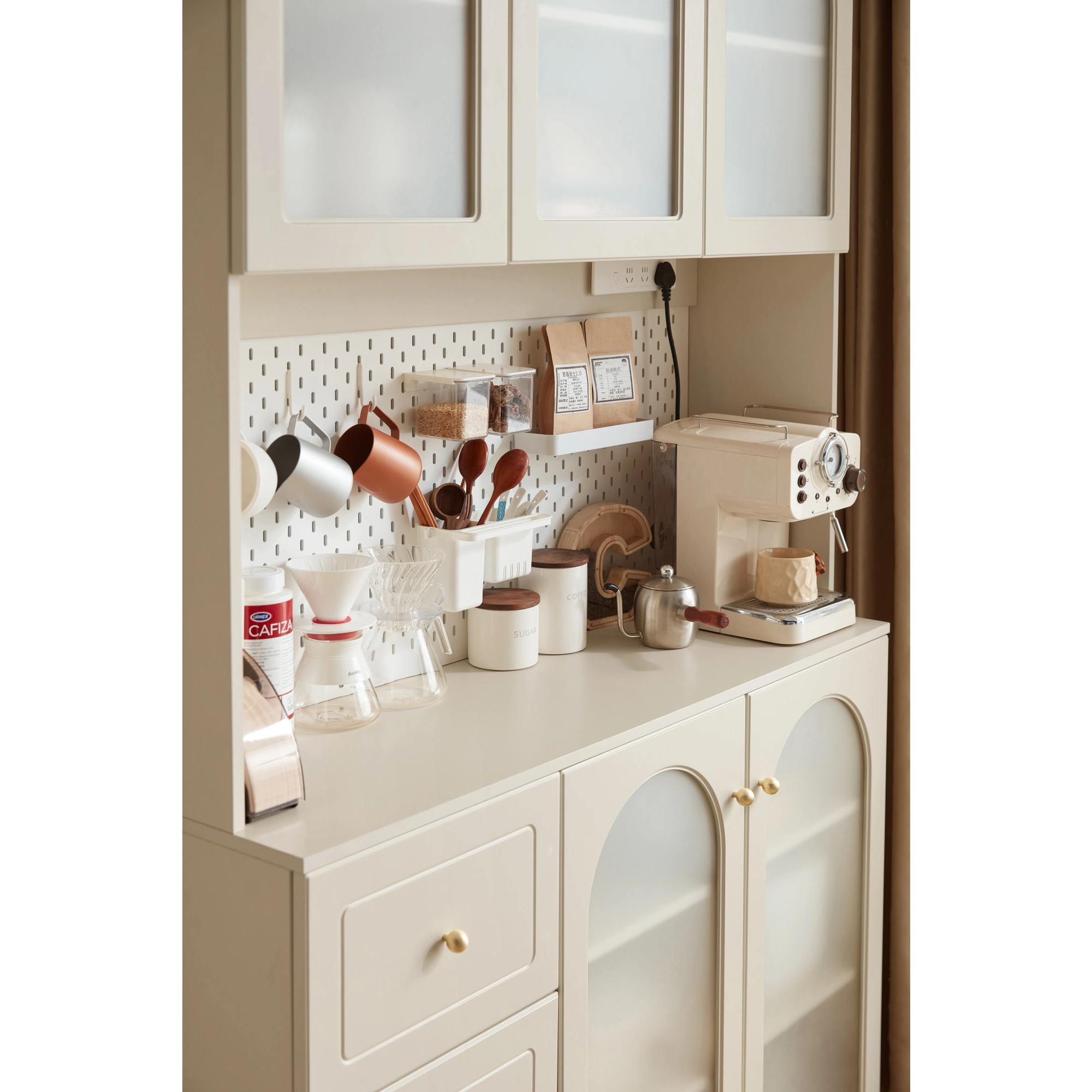 Linspire Contoura Sideboard with Glass Door, 120cm