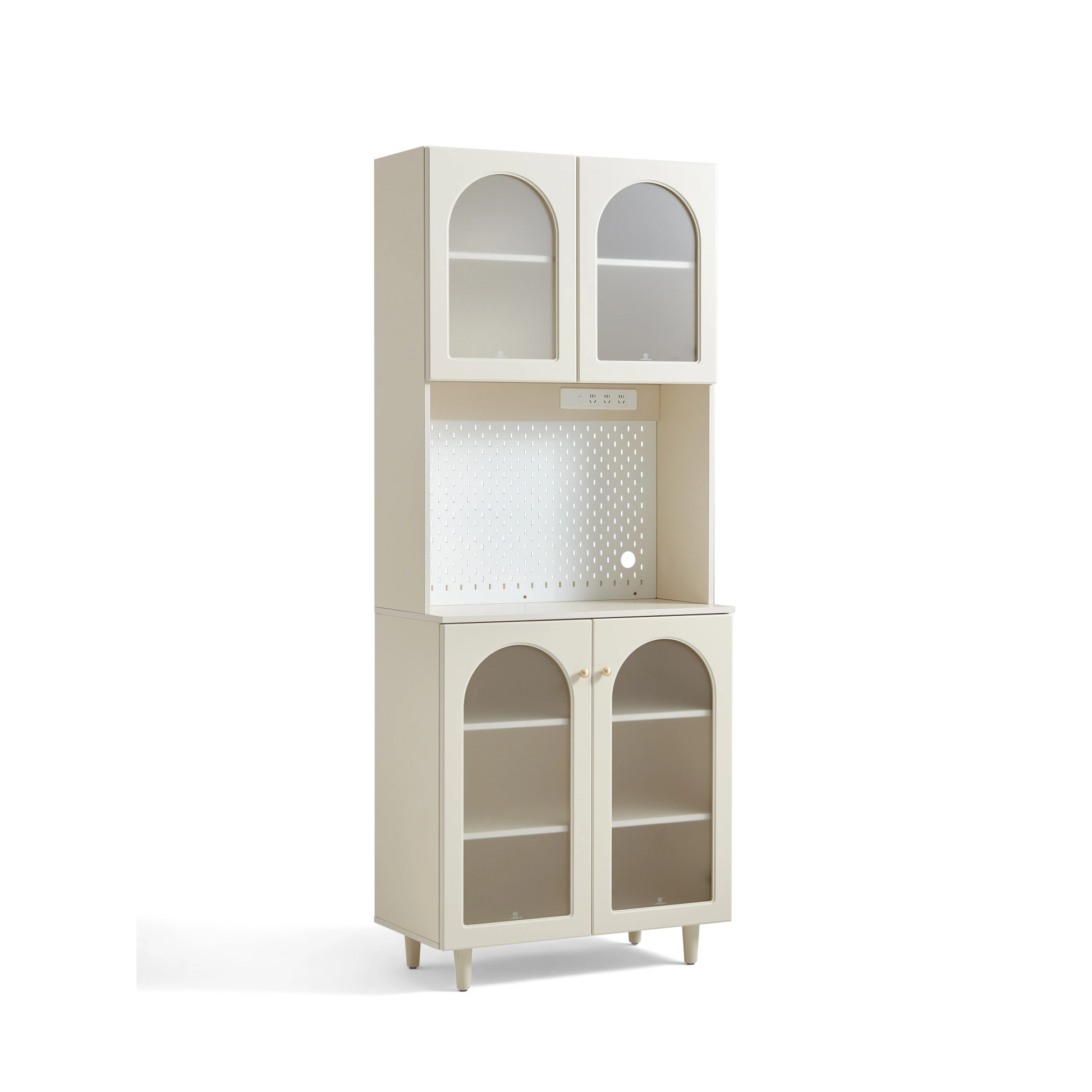 Linspire Contoura Sideboard with Glass Door, 80cm